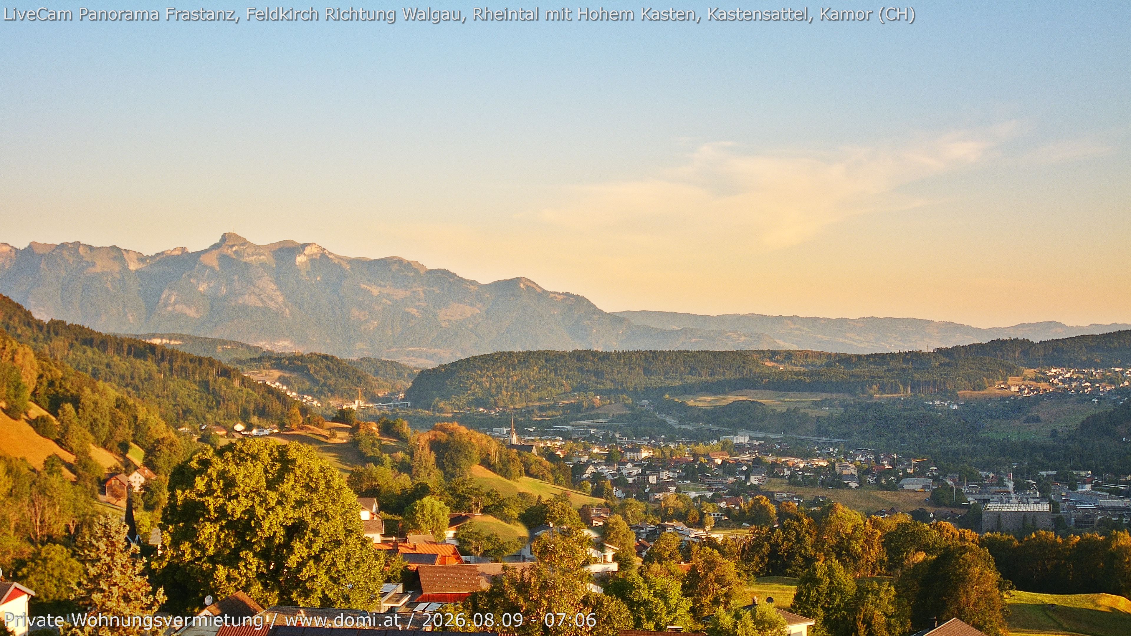 Archiv Foto Webcam Ausblick von Gampelün bei Frastanz