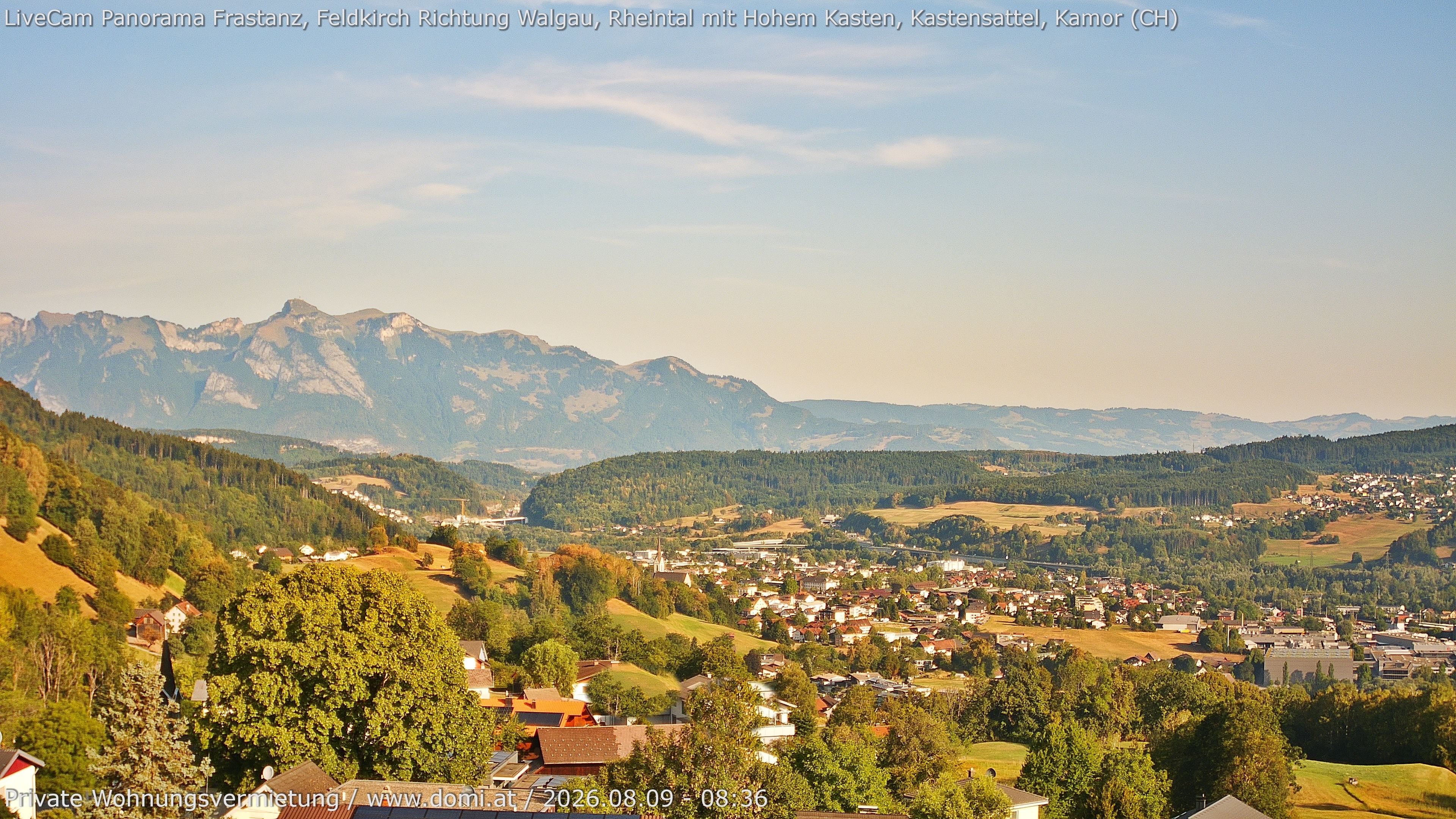 Archiv Foto Webcam Ausblick von Gampelün bei Frastanz