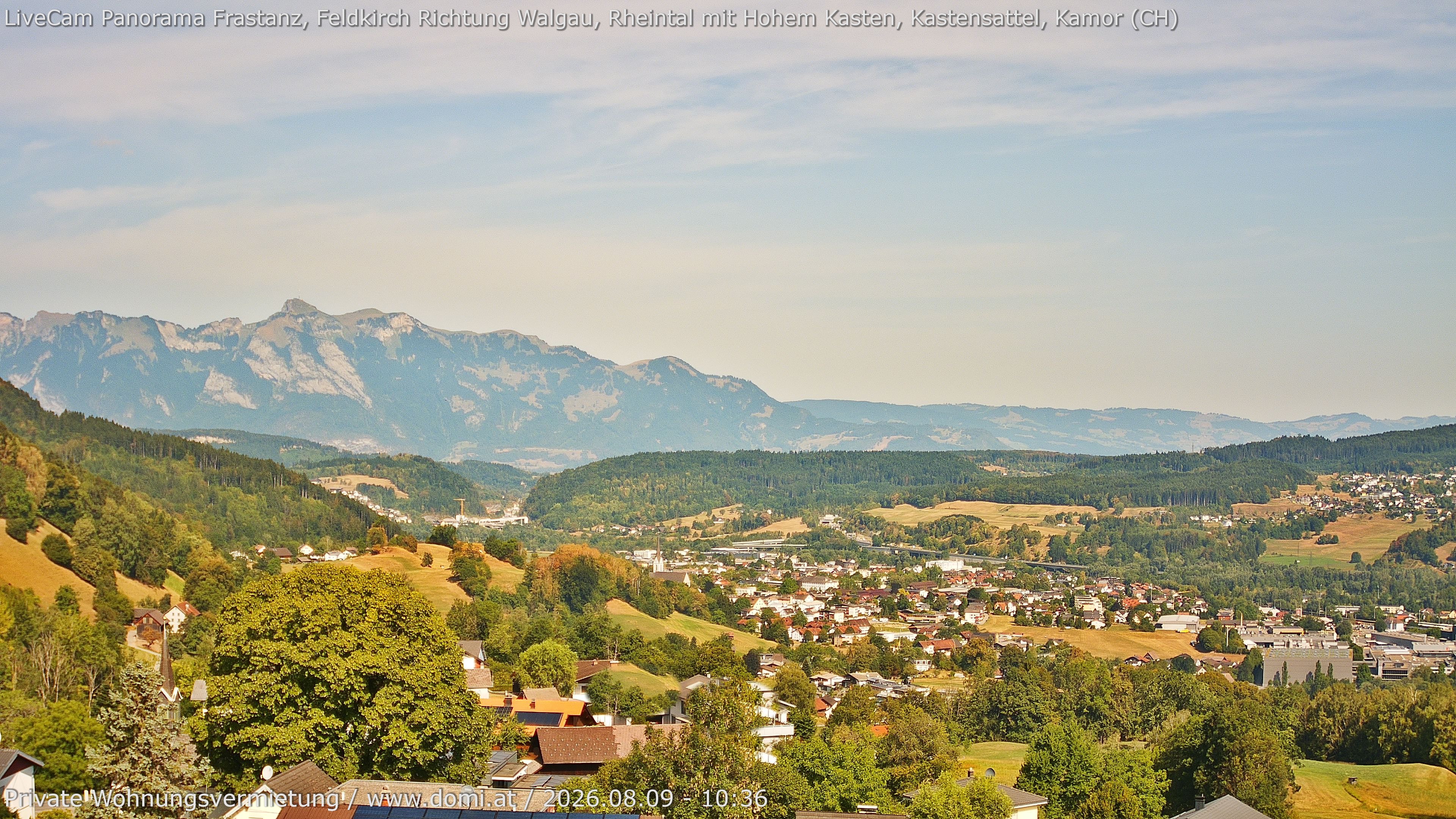 Archiv Foto Webcam Ausblick von Gampelün bei Frastanz