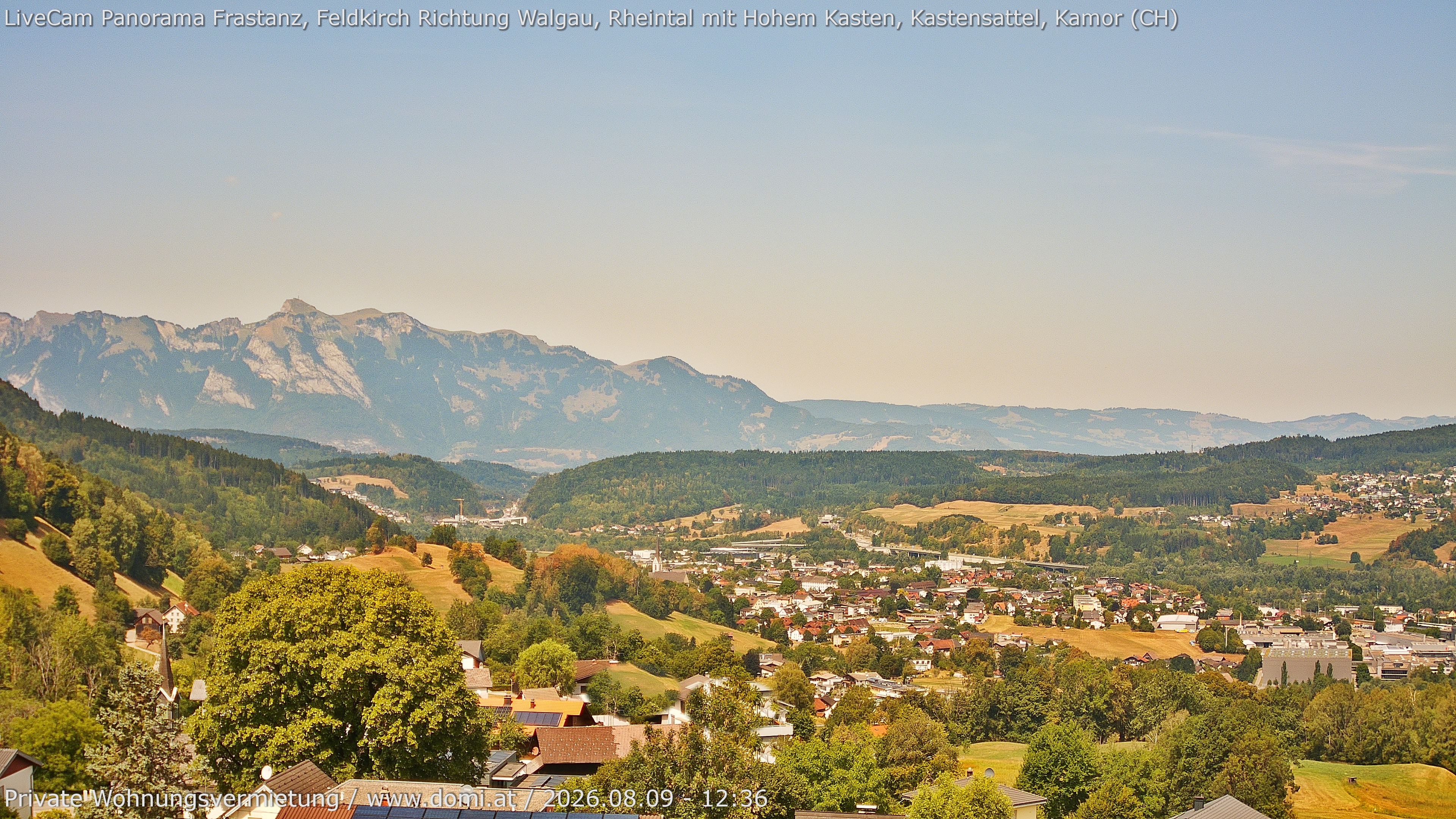 Archiv Foto Webcam Ausblick von Gampelün bei Frastanz