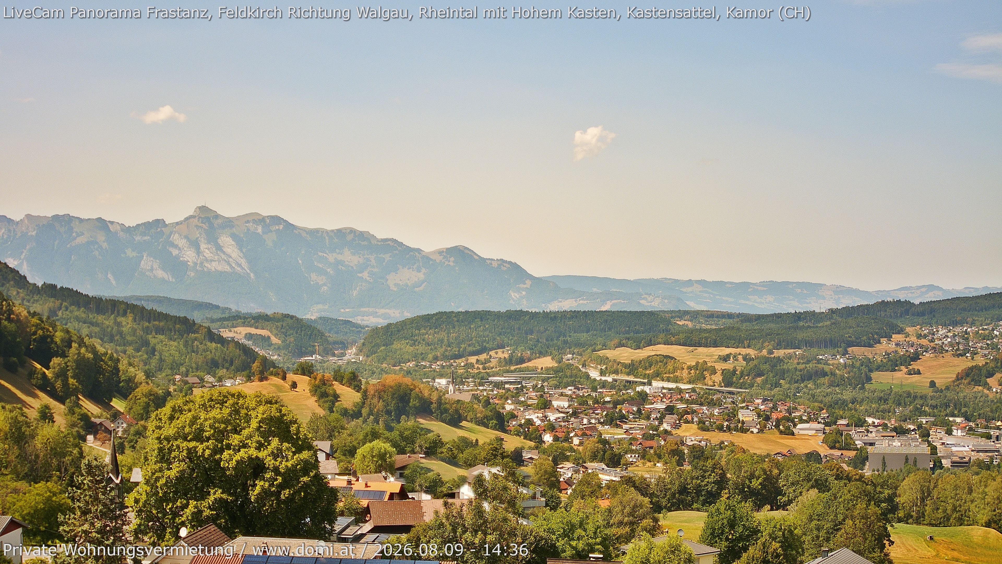 Archiv Foto Webcam Ausblick von Gampelün bei Frastanz