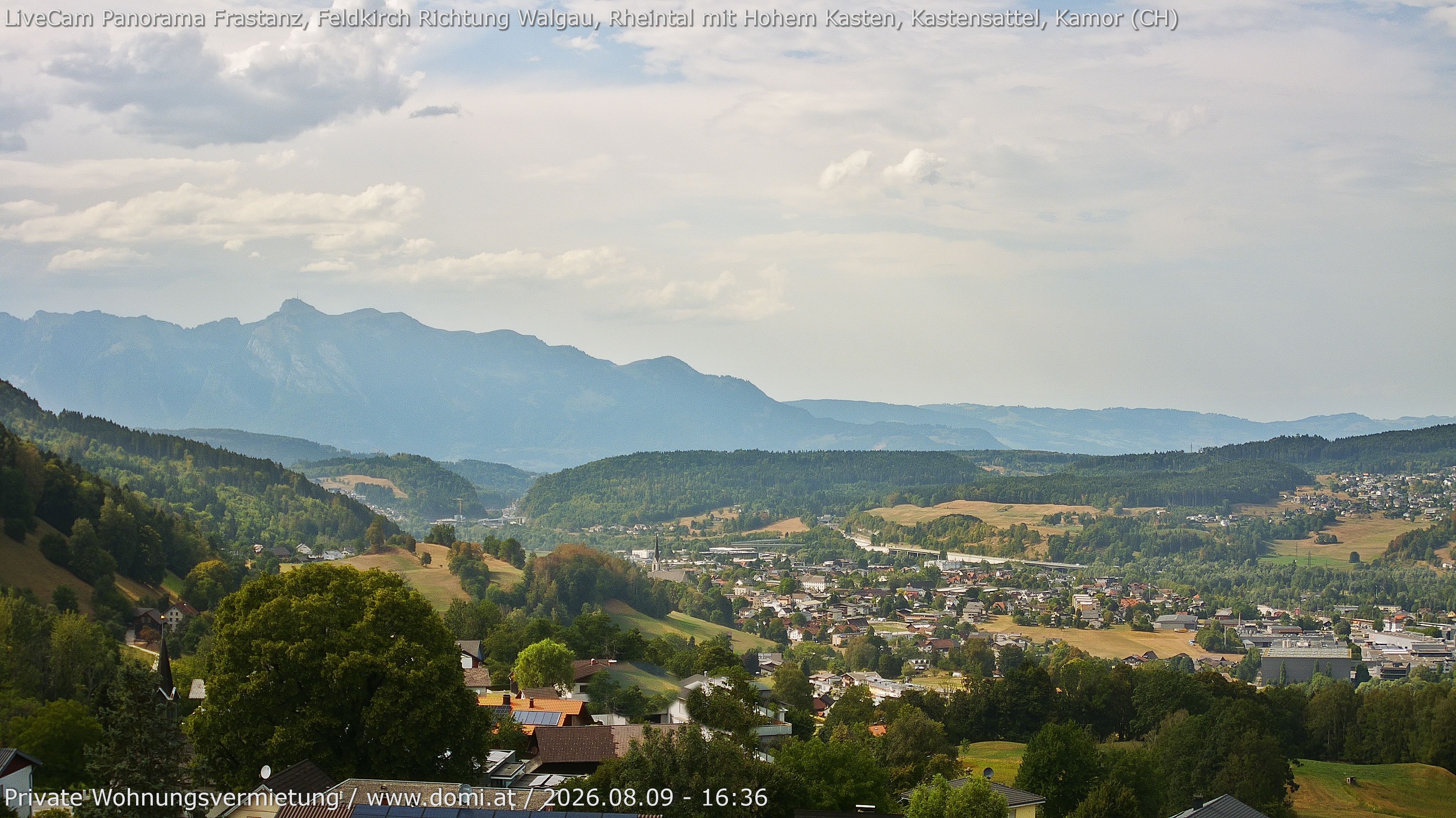Archiv Foto Webcam Ausblick von Gampelün bei Frastanz
