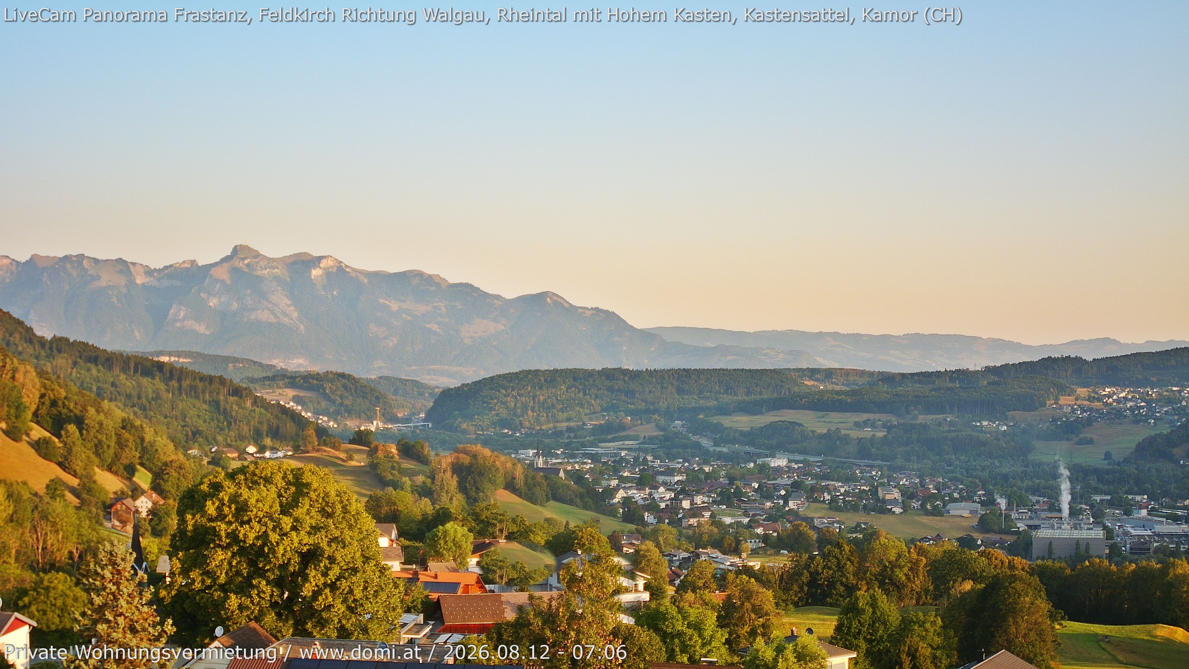 Archiv Foto Webcam Ausblick von Gampelün bei Frastanz