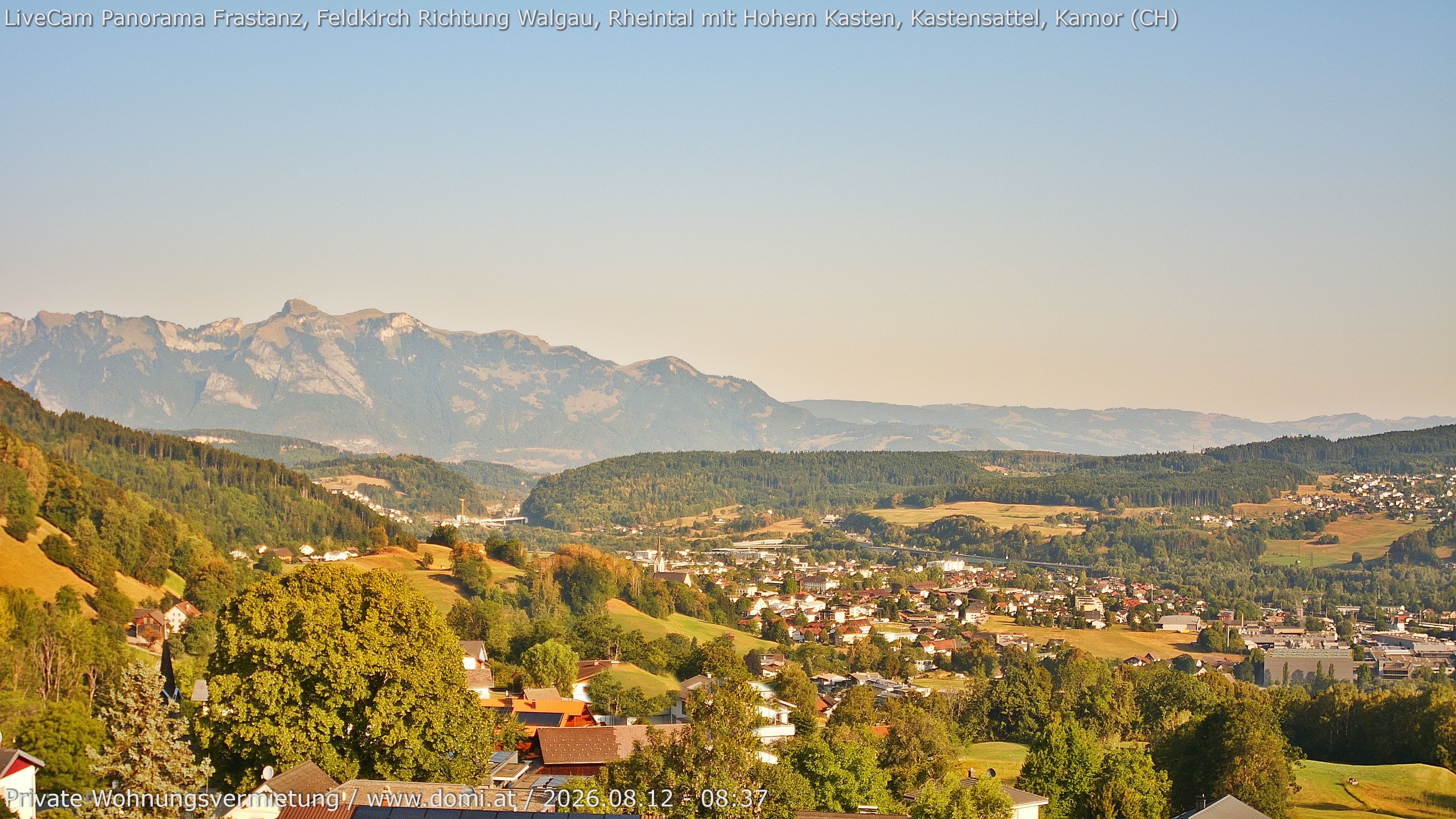 Archiv Foto Webcam Ausblick von Gampelün bei Frastanz