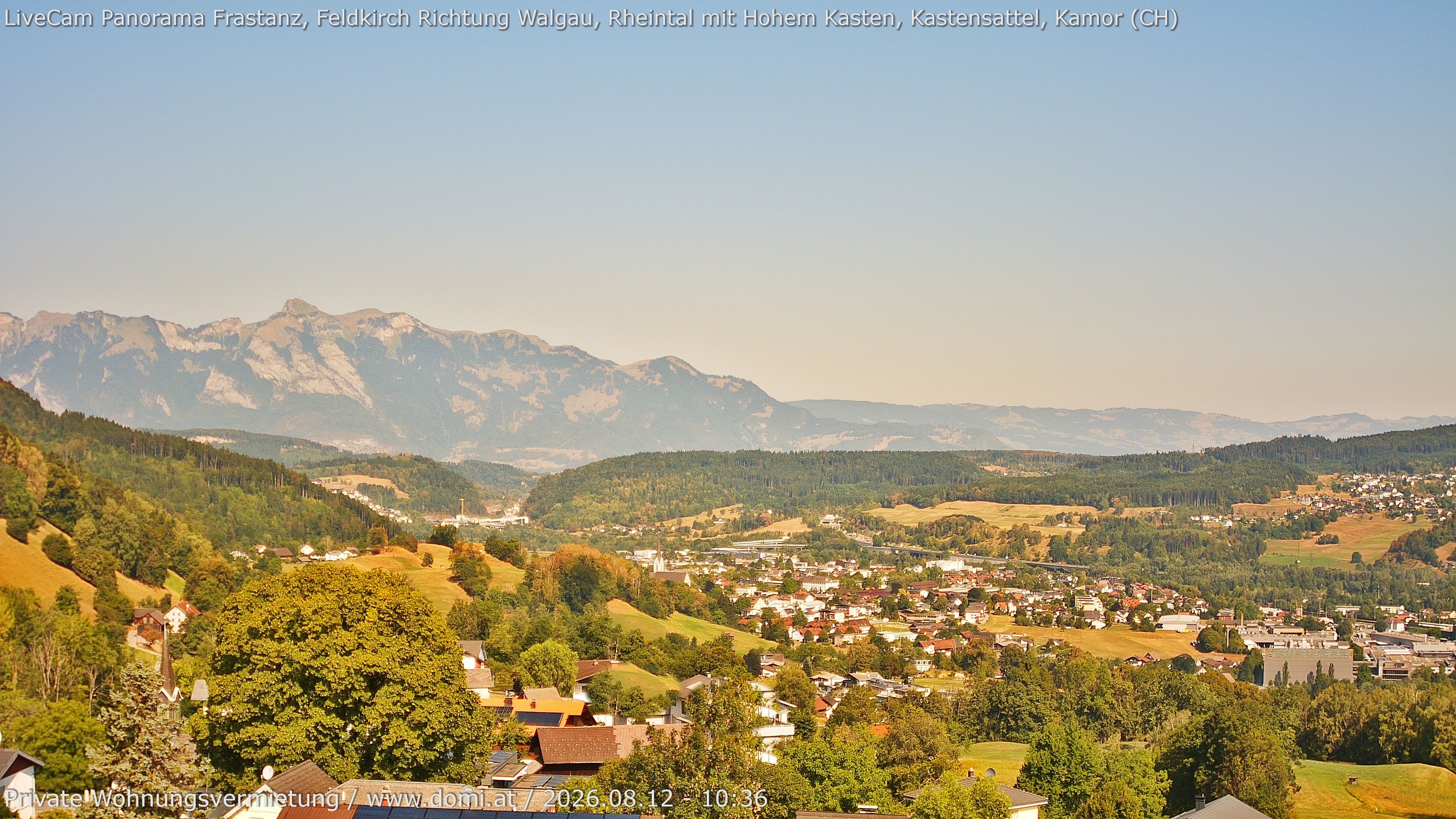 Archiv Foto Webcam Ausblick von Gampelün bei Frastanz