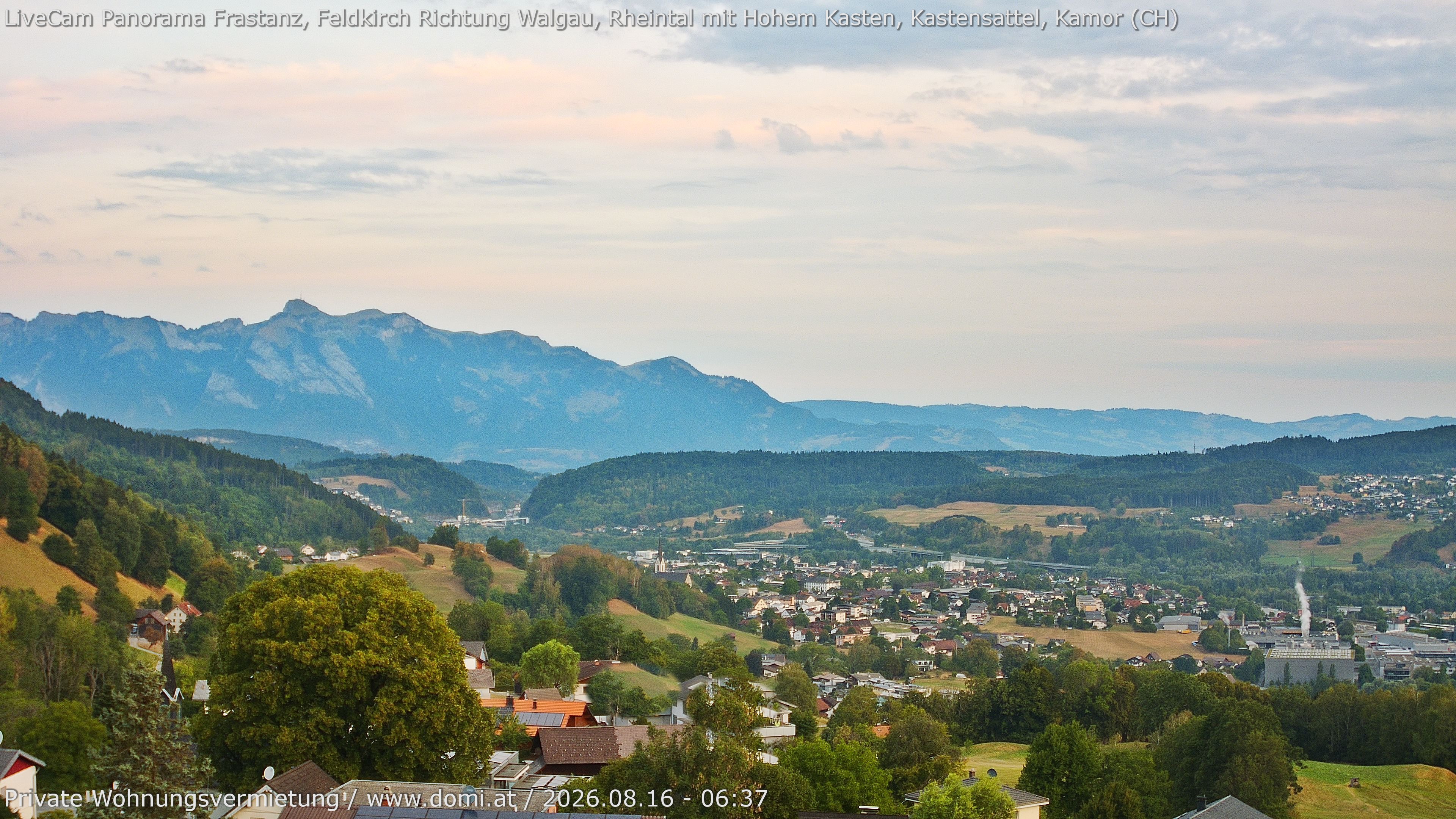 Archiv Foto Webcam Ausblick von Gampelün bei Frastanz