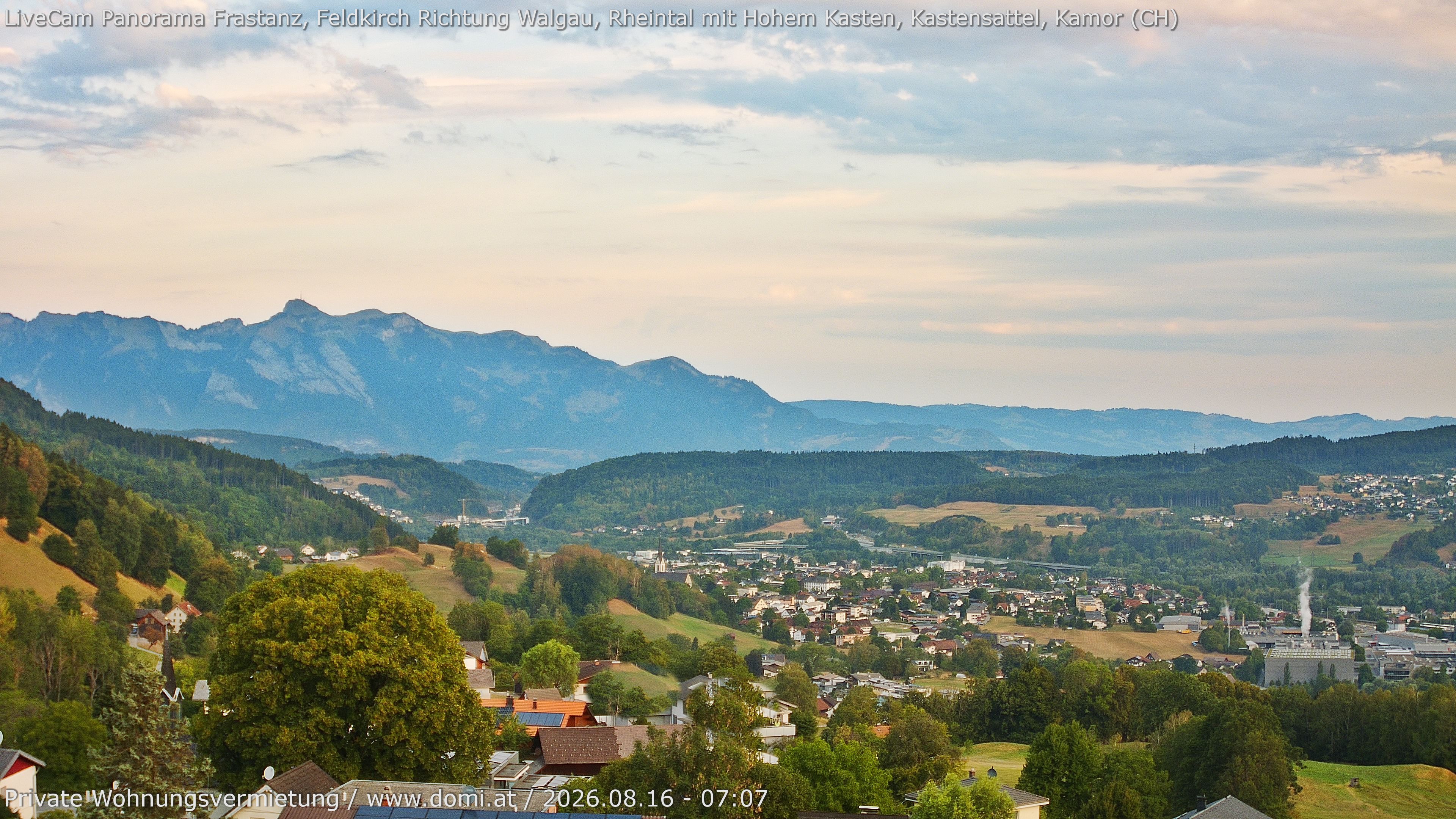 Archiv Foto Webcam Ausblick von Gampelün bei Frastanz