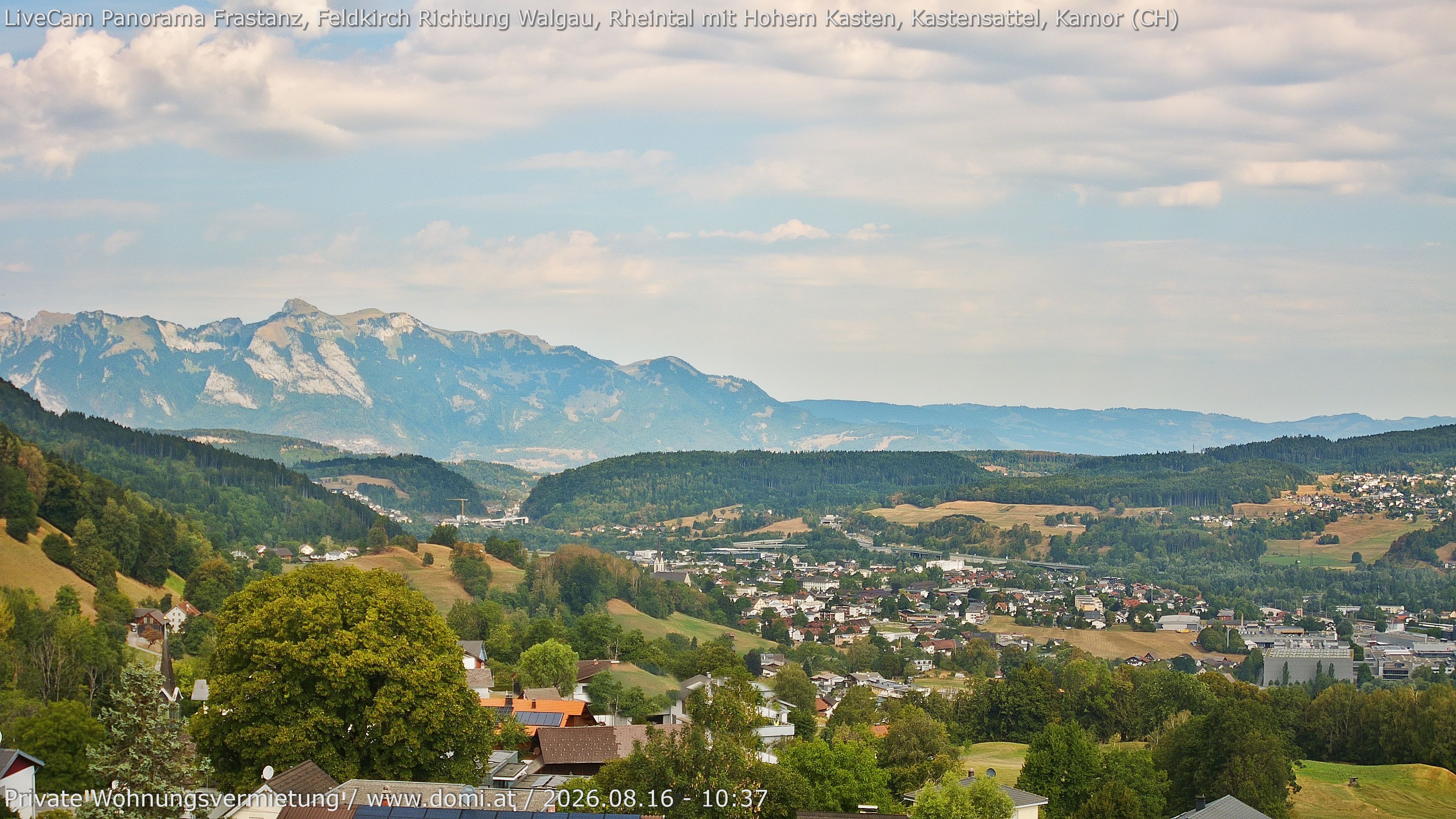 Archiv Foto Webcam Ausblick von Gampelün bei Frastanz