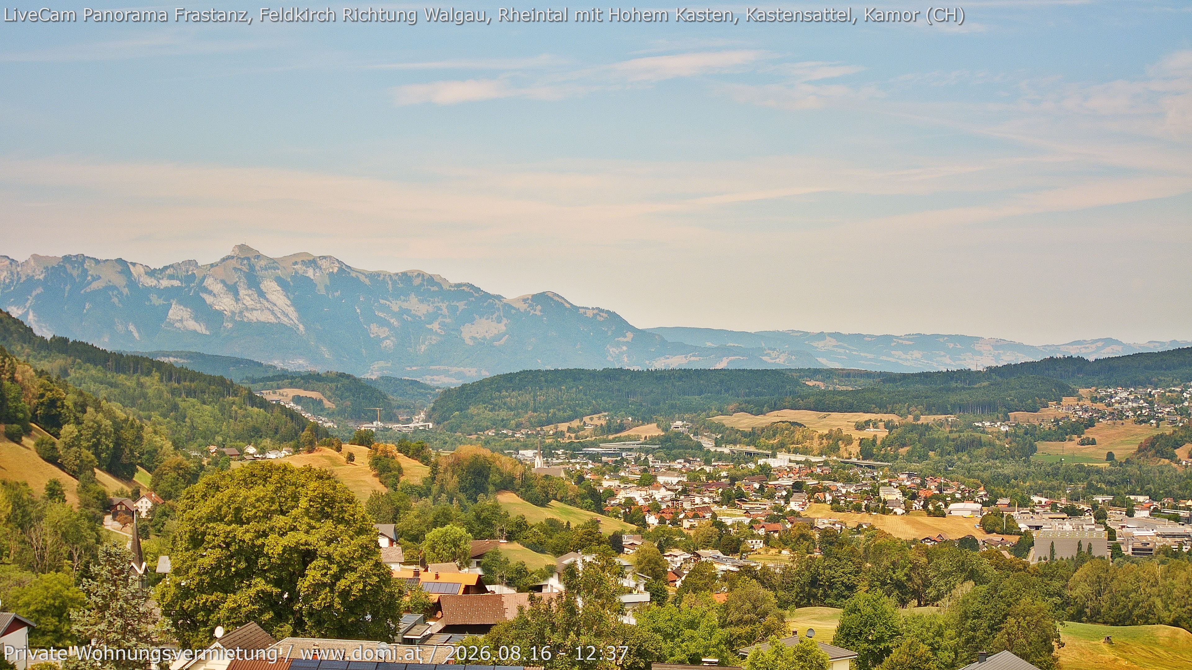 Archiv Foto Webcam Ausblick von Gampelün bei Frastanz