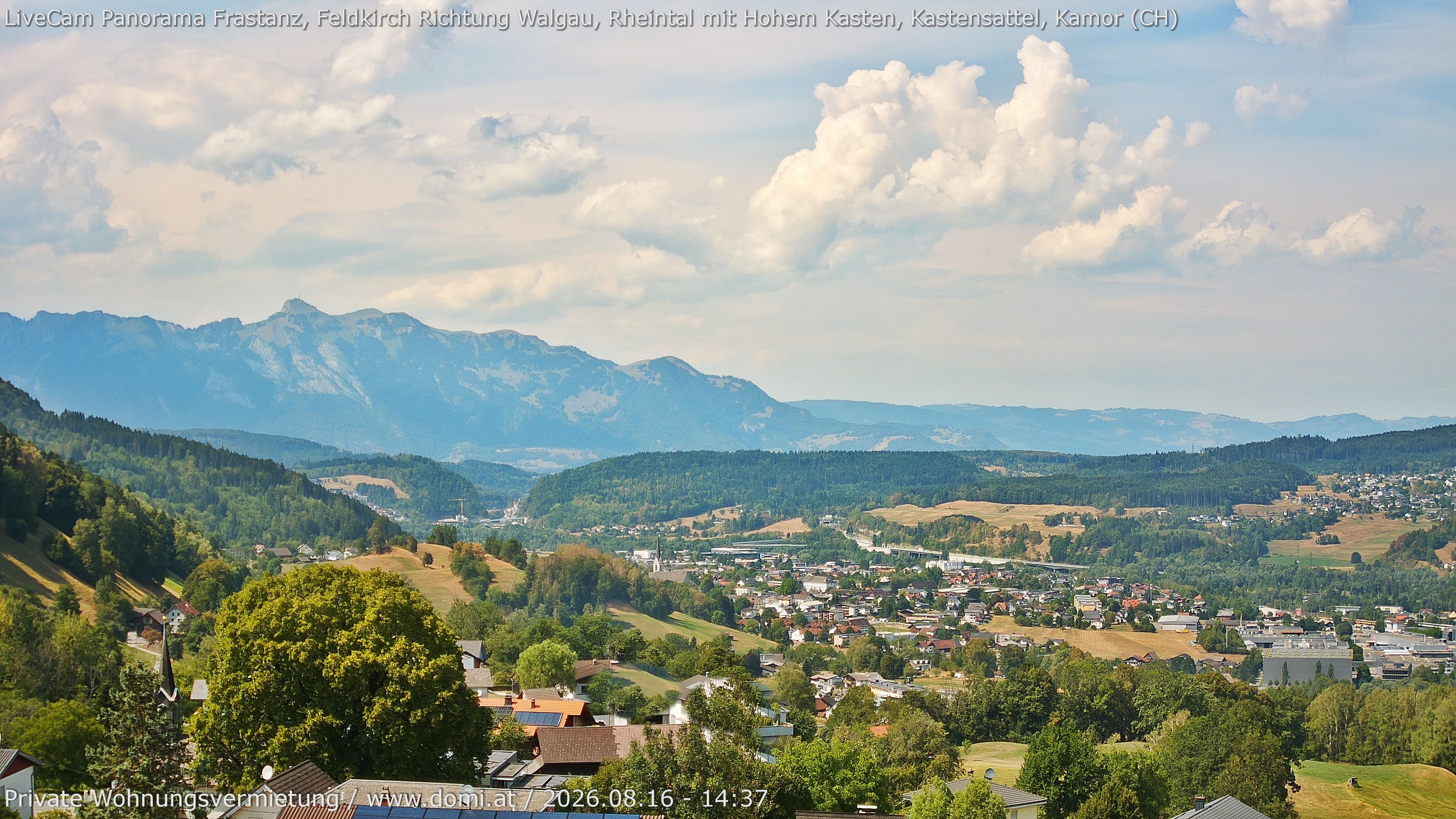 Archiv Foto Webcam Ausblick von Gampelün bei Frastanz