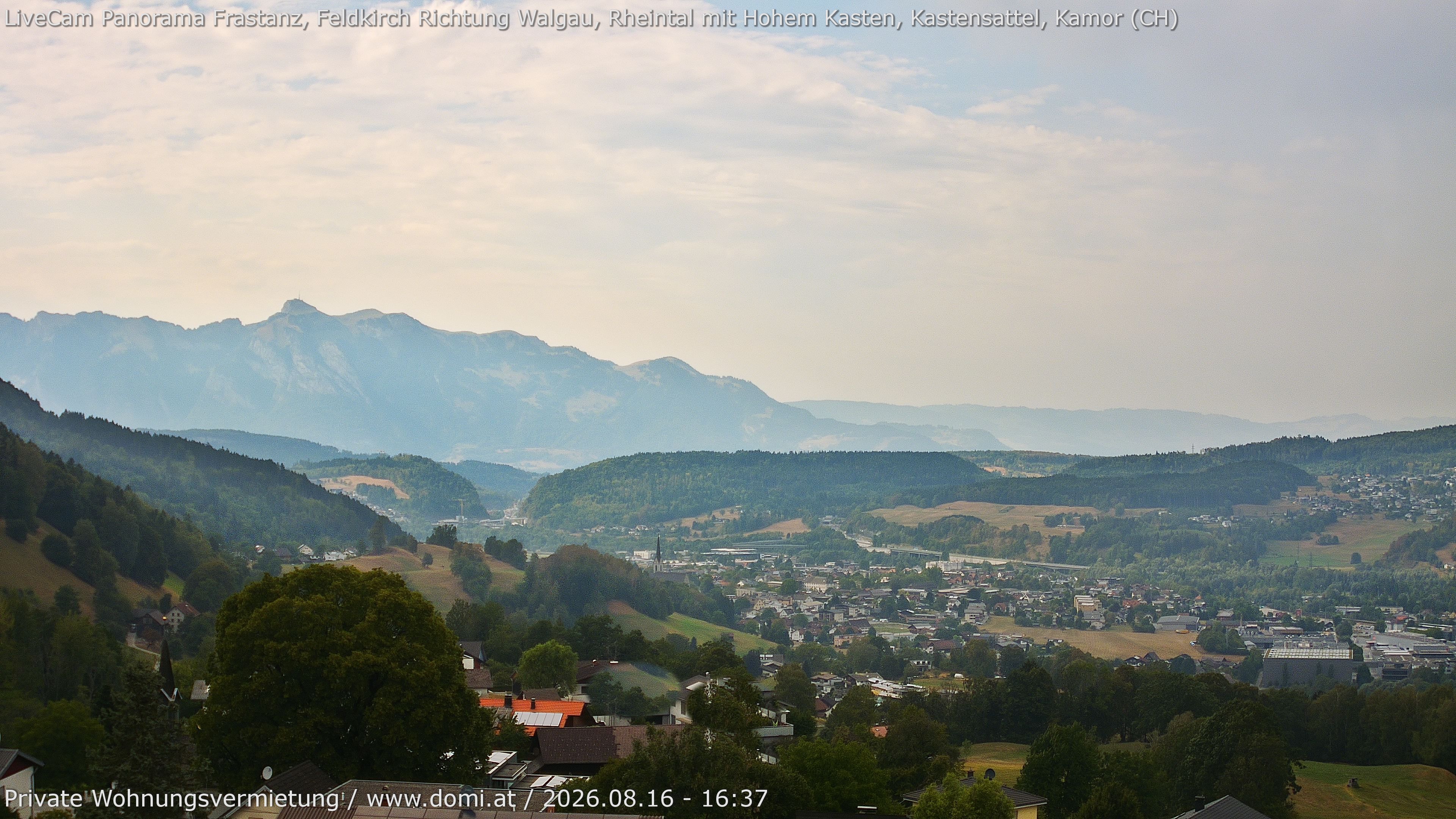 Archiv Foto Webcam Ausblick von Gampelün bei Frastanz
