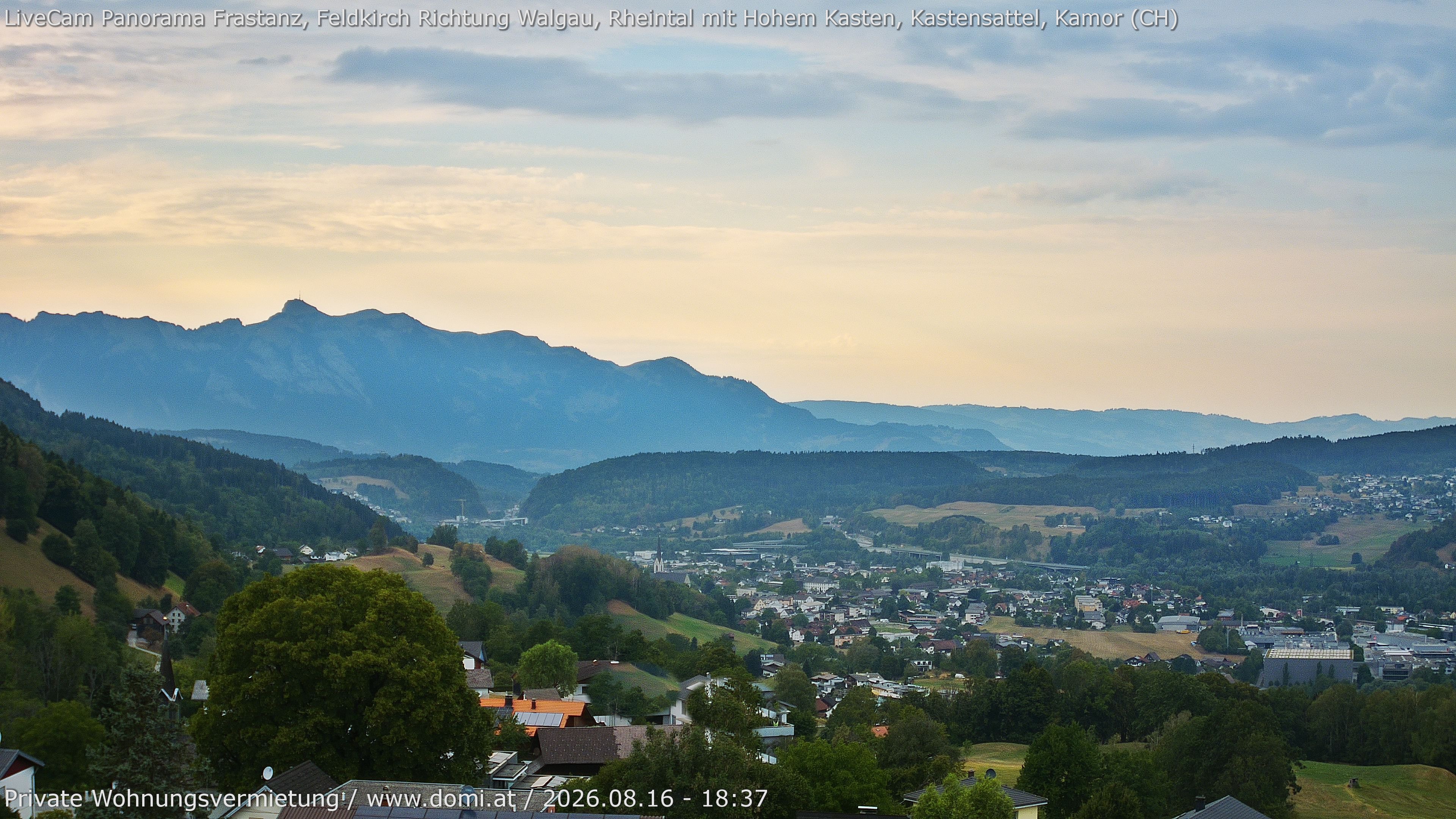 Archiv Foto Webcam Ausblick von Gampelün bei Frastanz