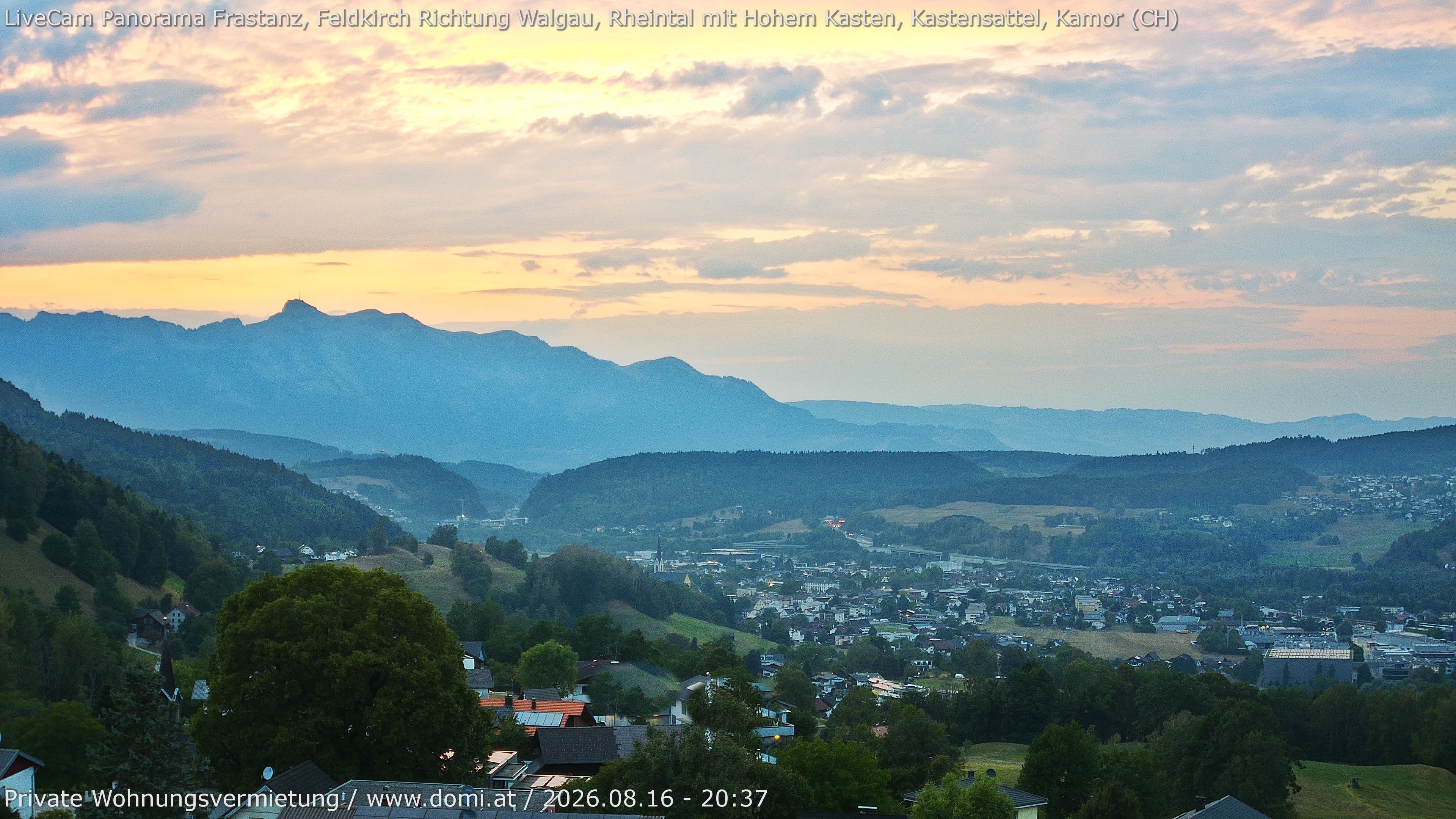 Archiv Foto Webcam Ausblick von Gampelün bei Frastanz