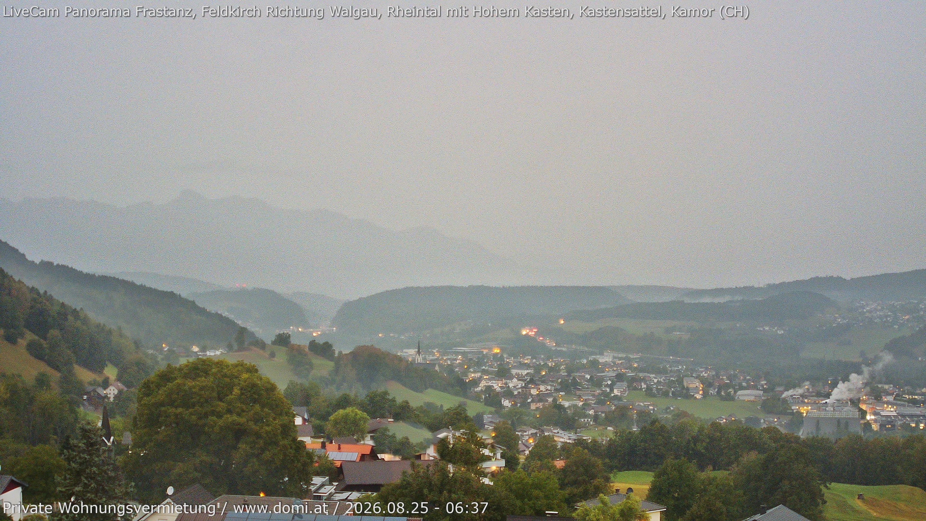 Archived image Webcam View from Gampelün in Frastanz