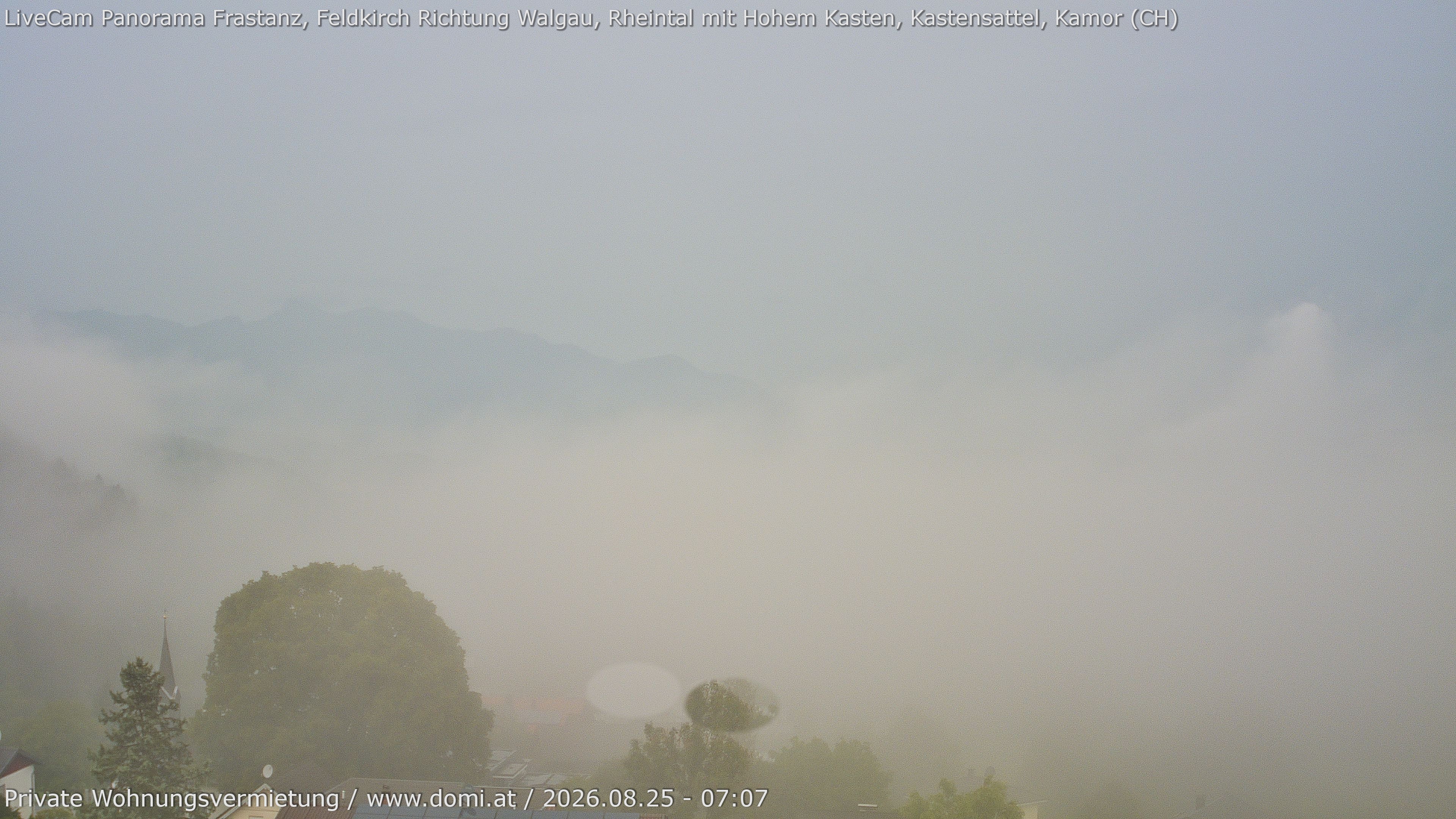 Archived image Webcam View from Gampelün in Frastanz