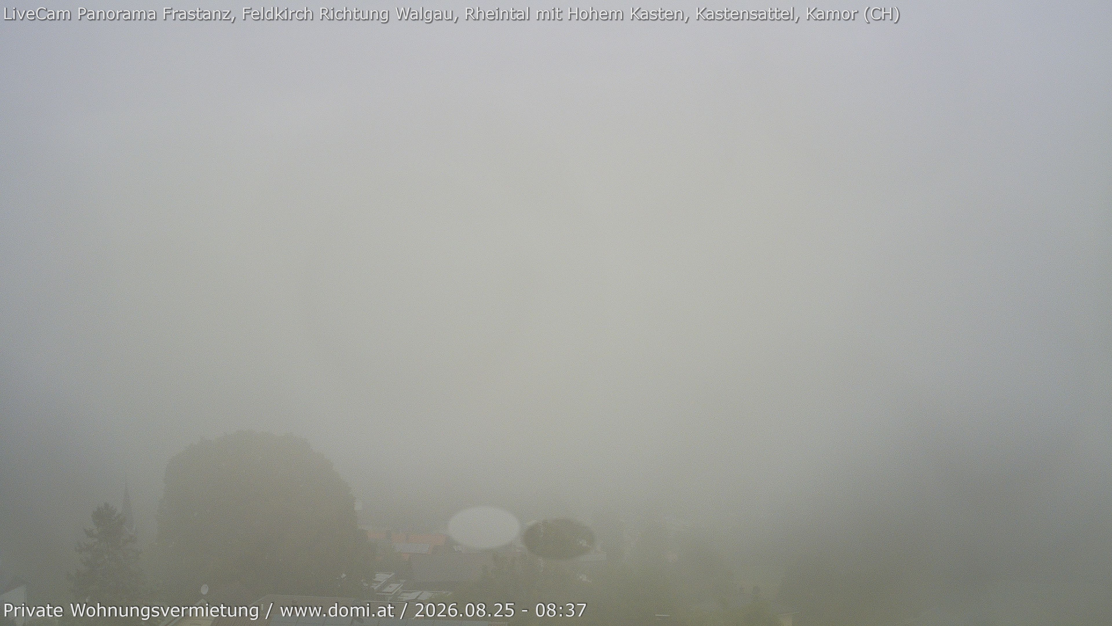 Archived image Webcam View from Gampelün in Frastanz