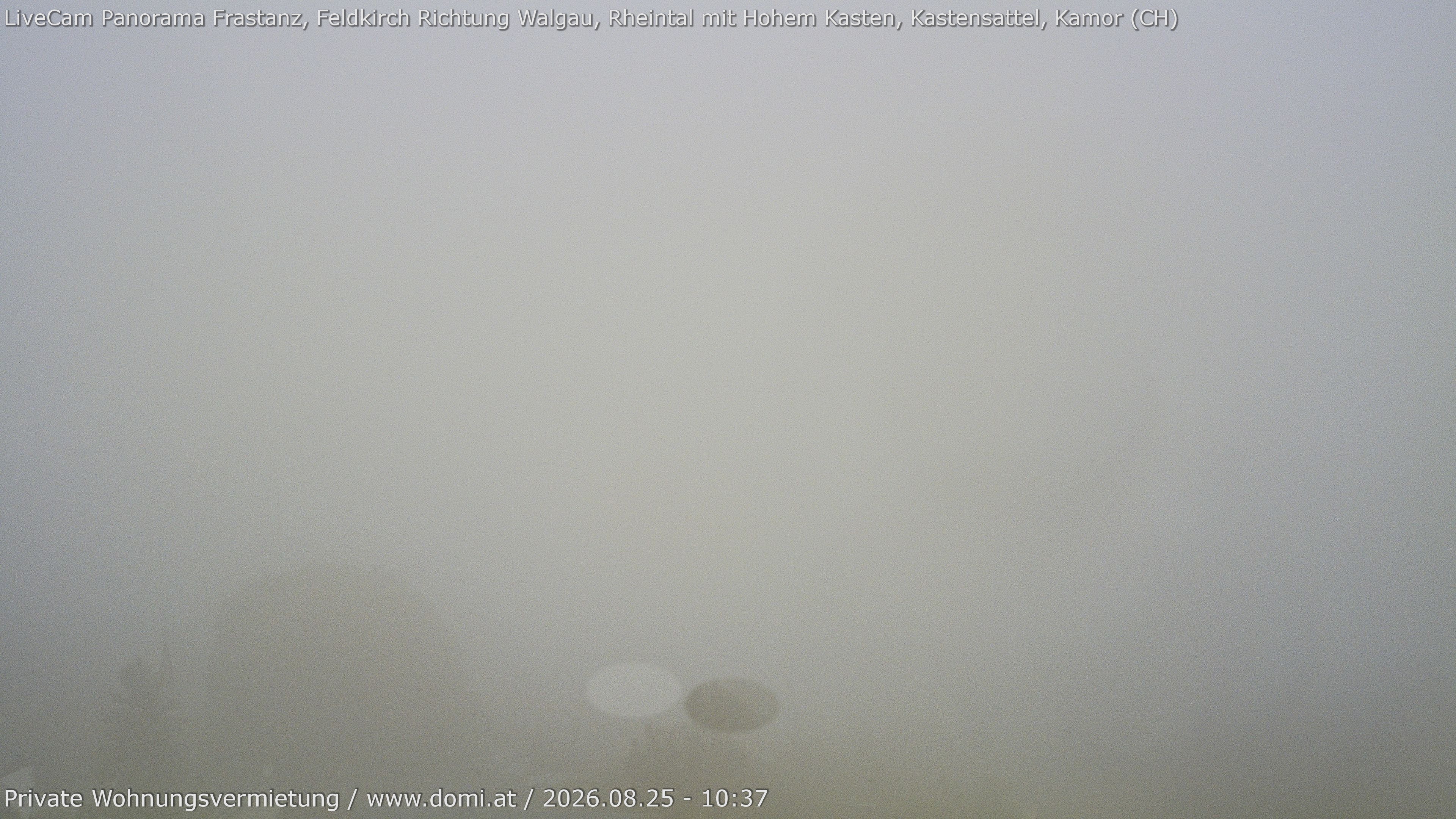 Archived image Webcam View from Gampelün in Frastanz