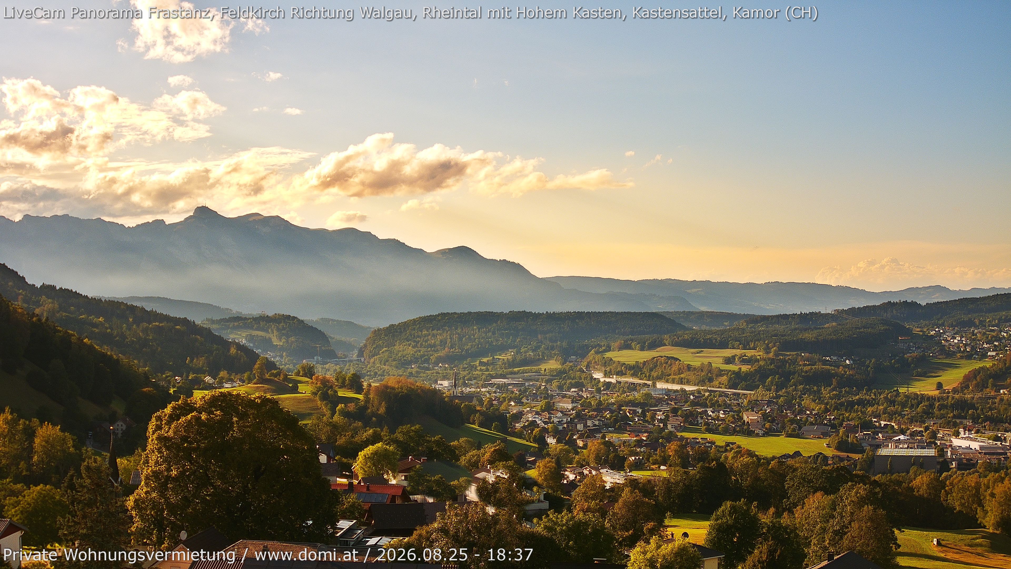 Archiv Foto Webcam Ausblick von Gampelün bei Frastanz