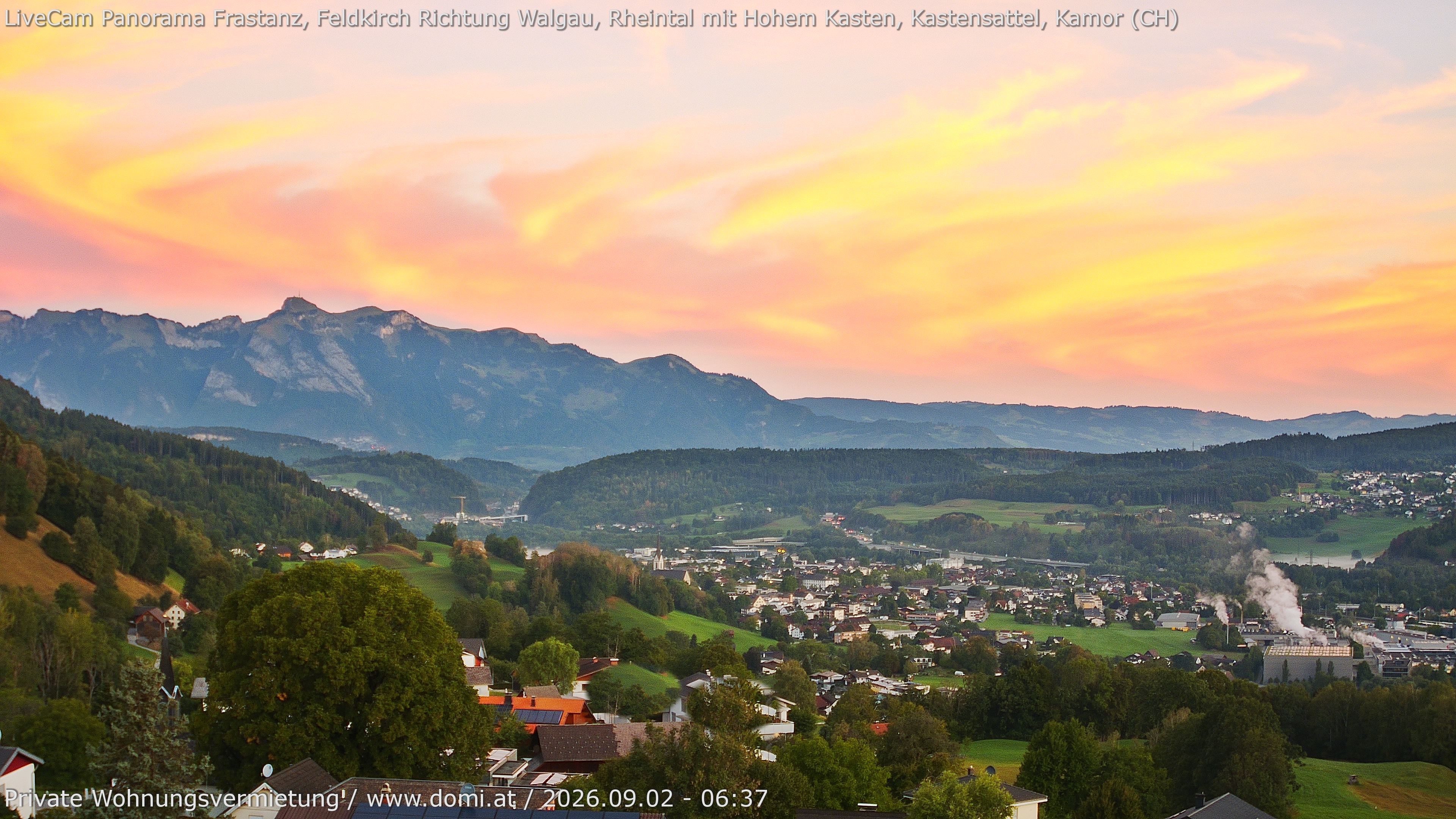 Archiv Foto Webcam Ausblick von Gampelün bei Frastanz