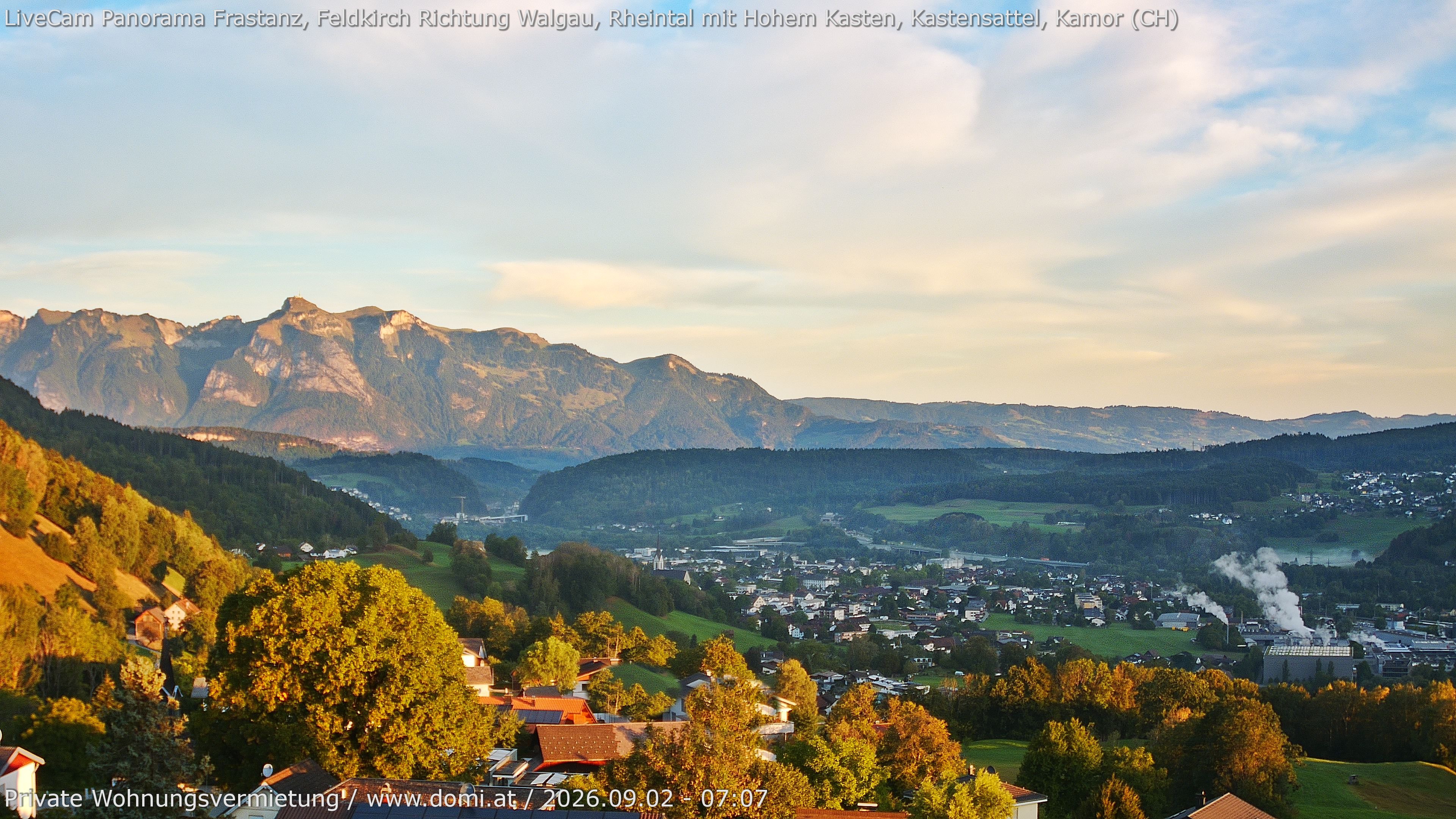 Archiv Foto Webcam Ausblick von Gampelün bei Frastanz