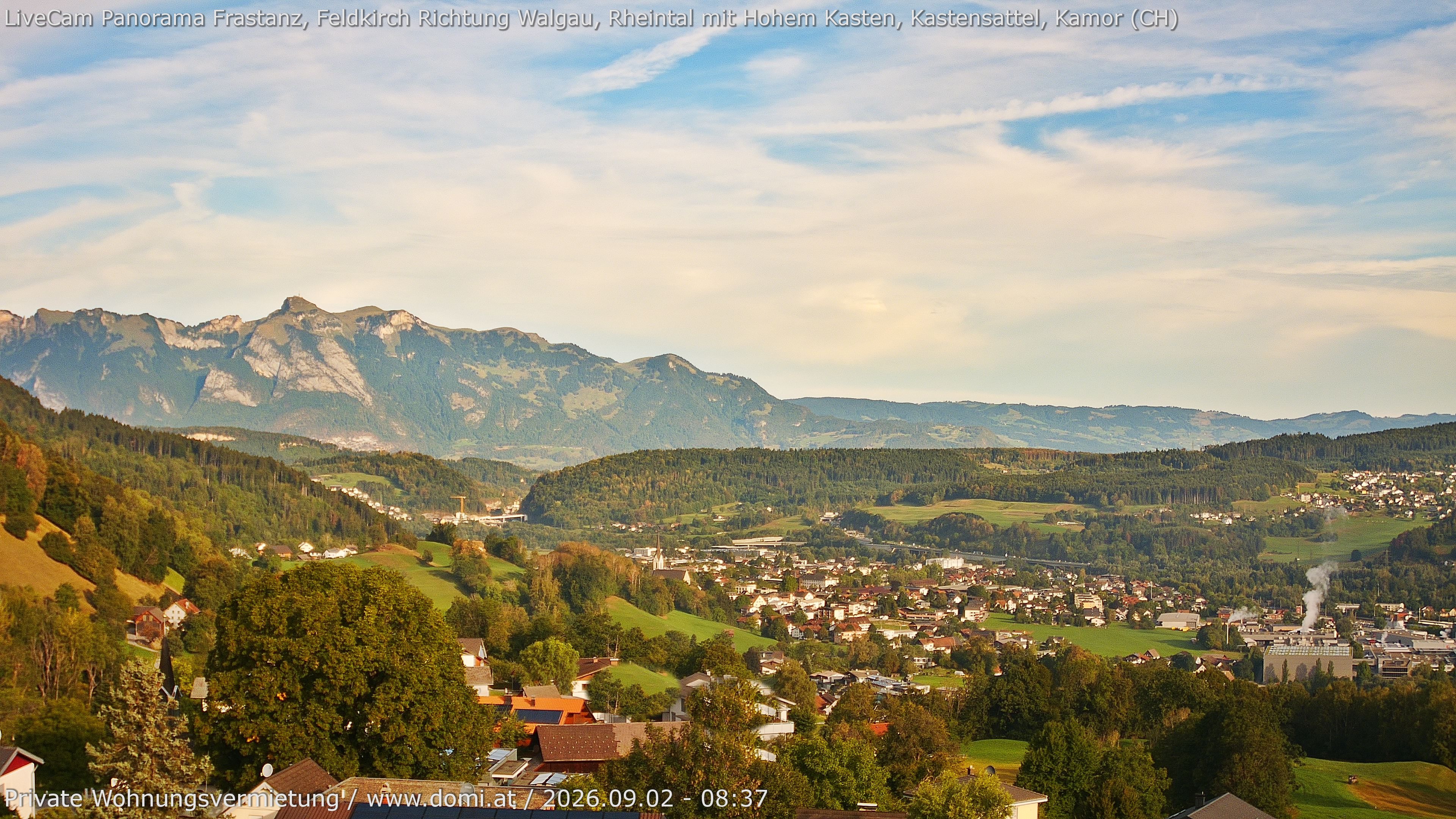 Archiv Foto Webcam Ausblick von Gampelün bei Frastanz