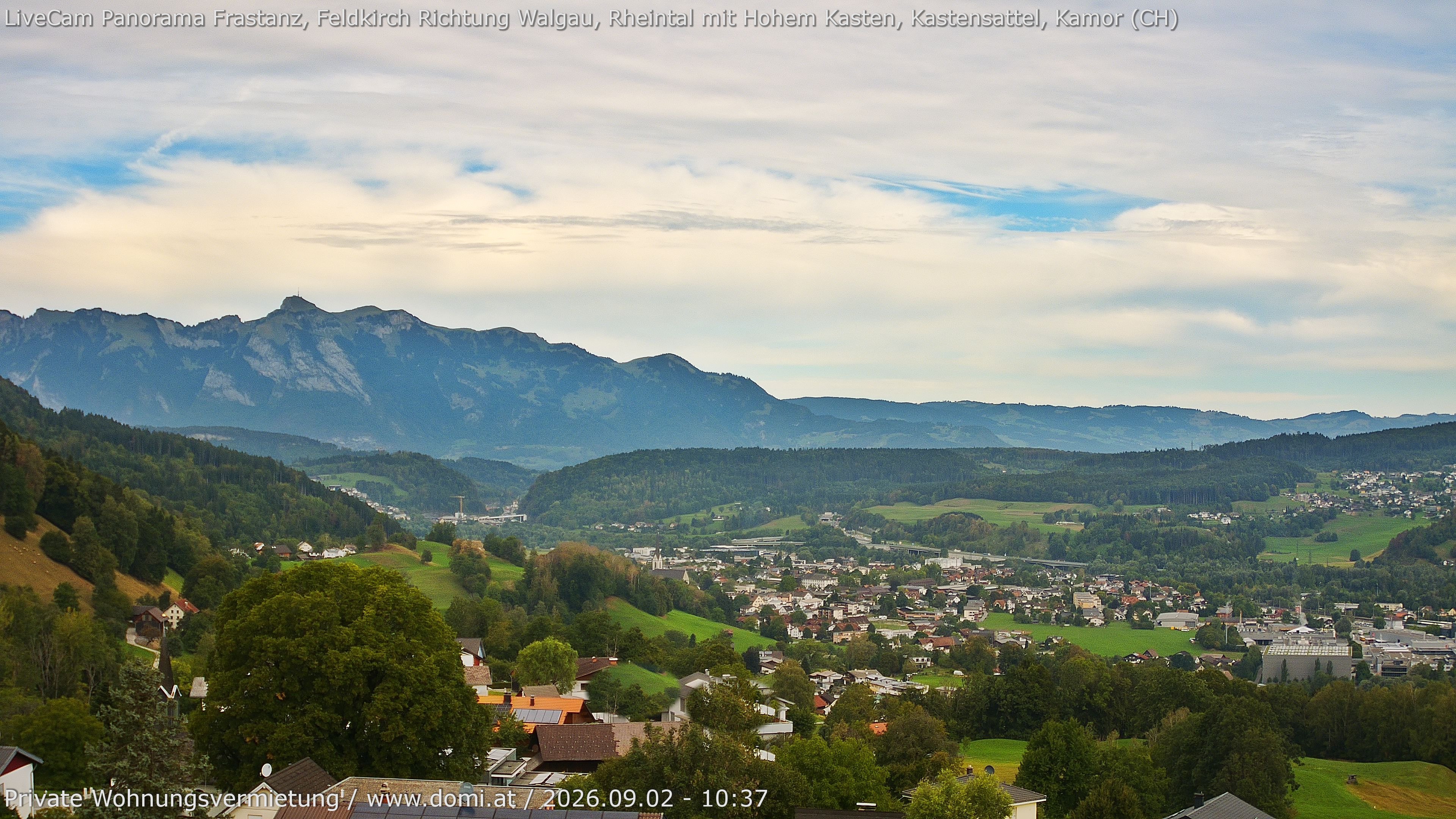 Archiv Foto Webcam Ausblick von Gampelün bei Frastanz