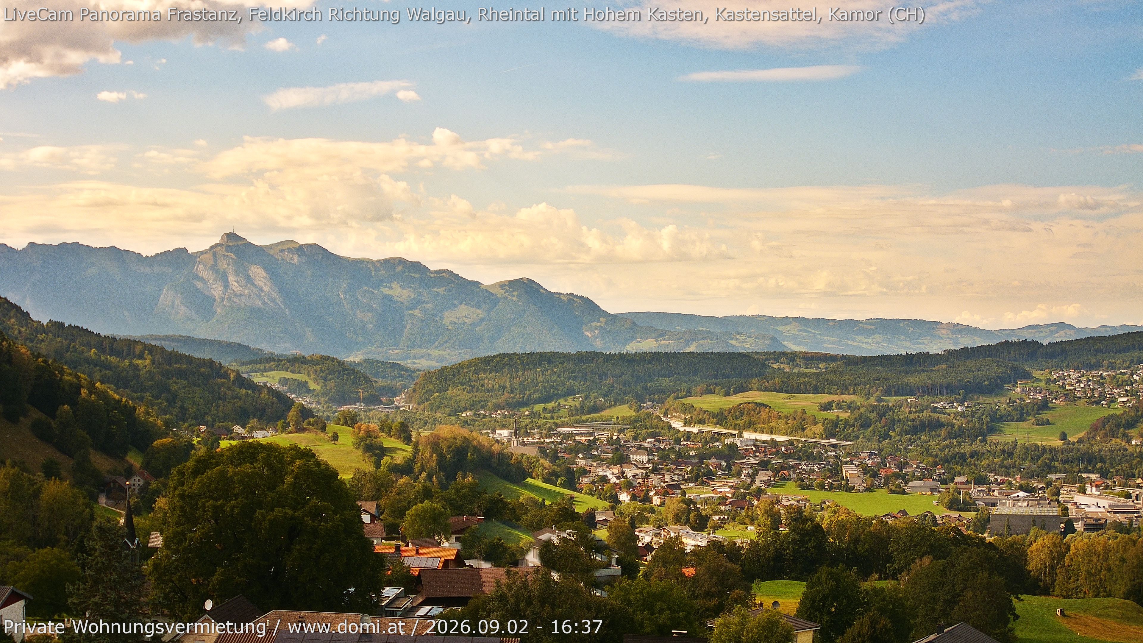 Archiv Foto Webcam Ausblick von Gampelün bei Frastanz