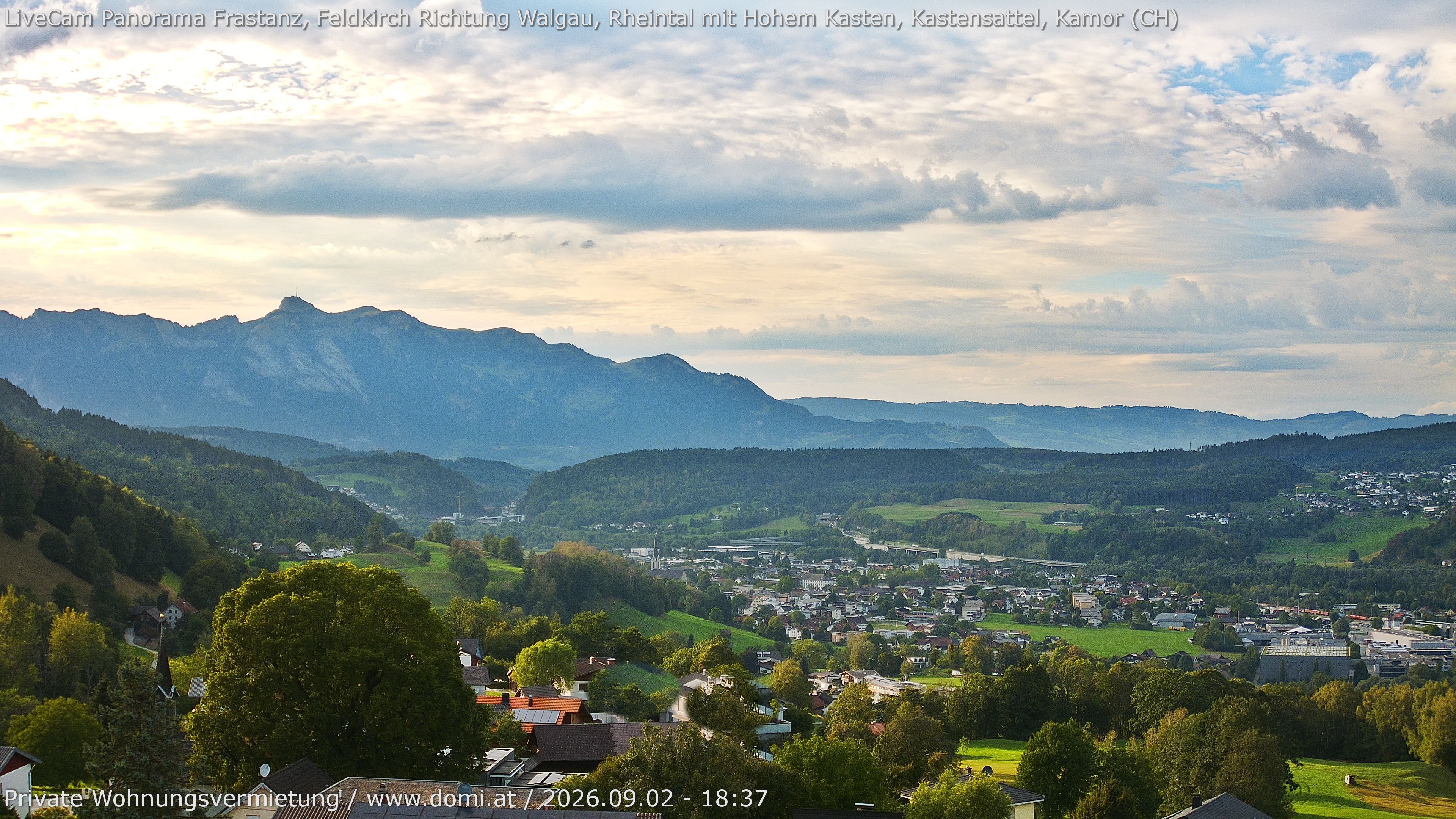 Archiv Foto Webcam Ausblick von Gampelün bei Frastanz