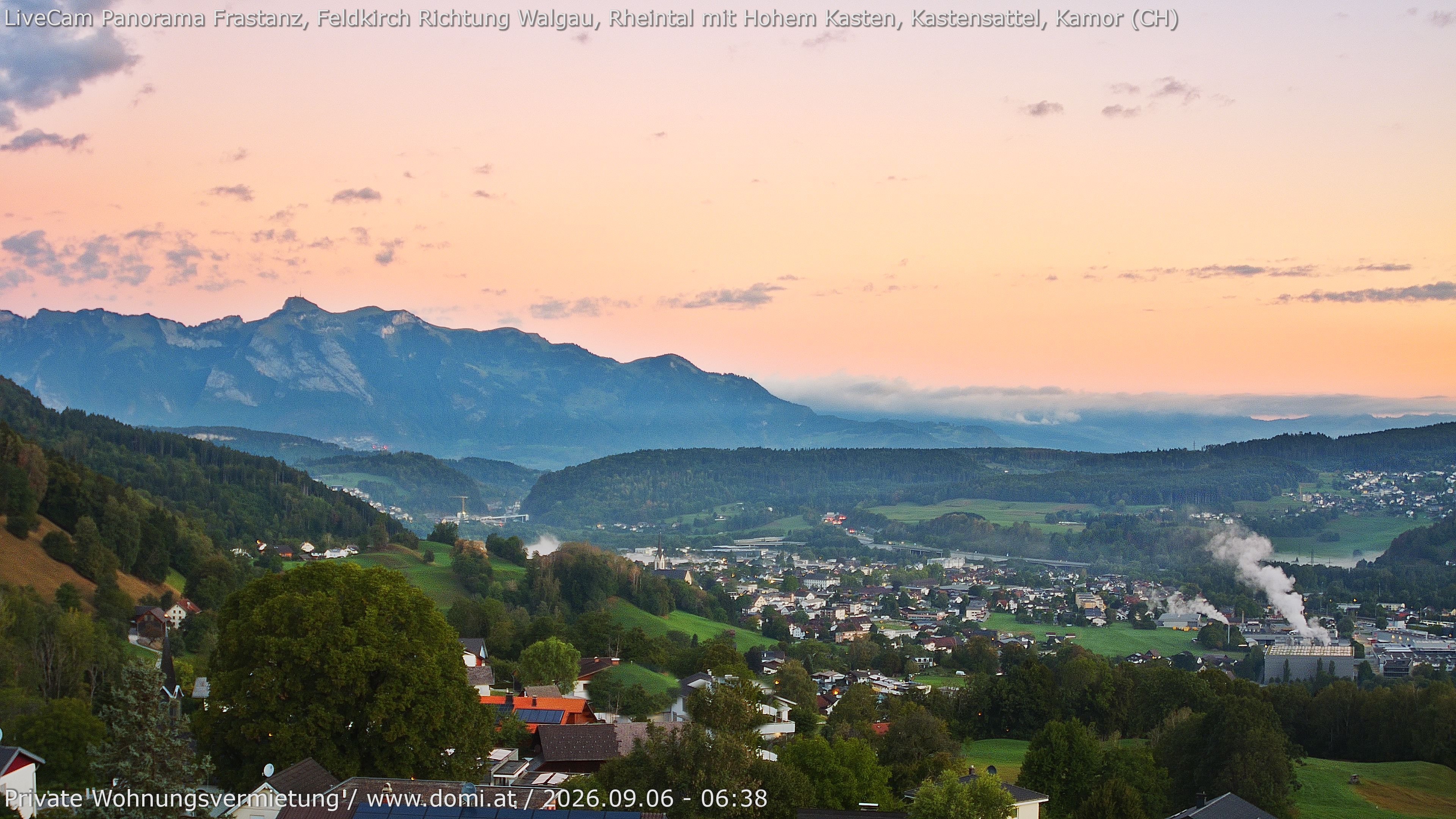 Archiv Foto Webcam Ausblick von Gampelün bei Frastanz