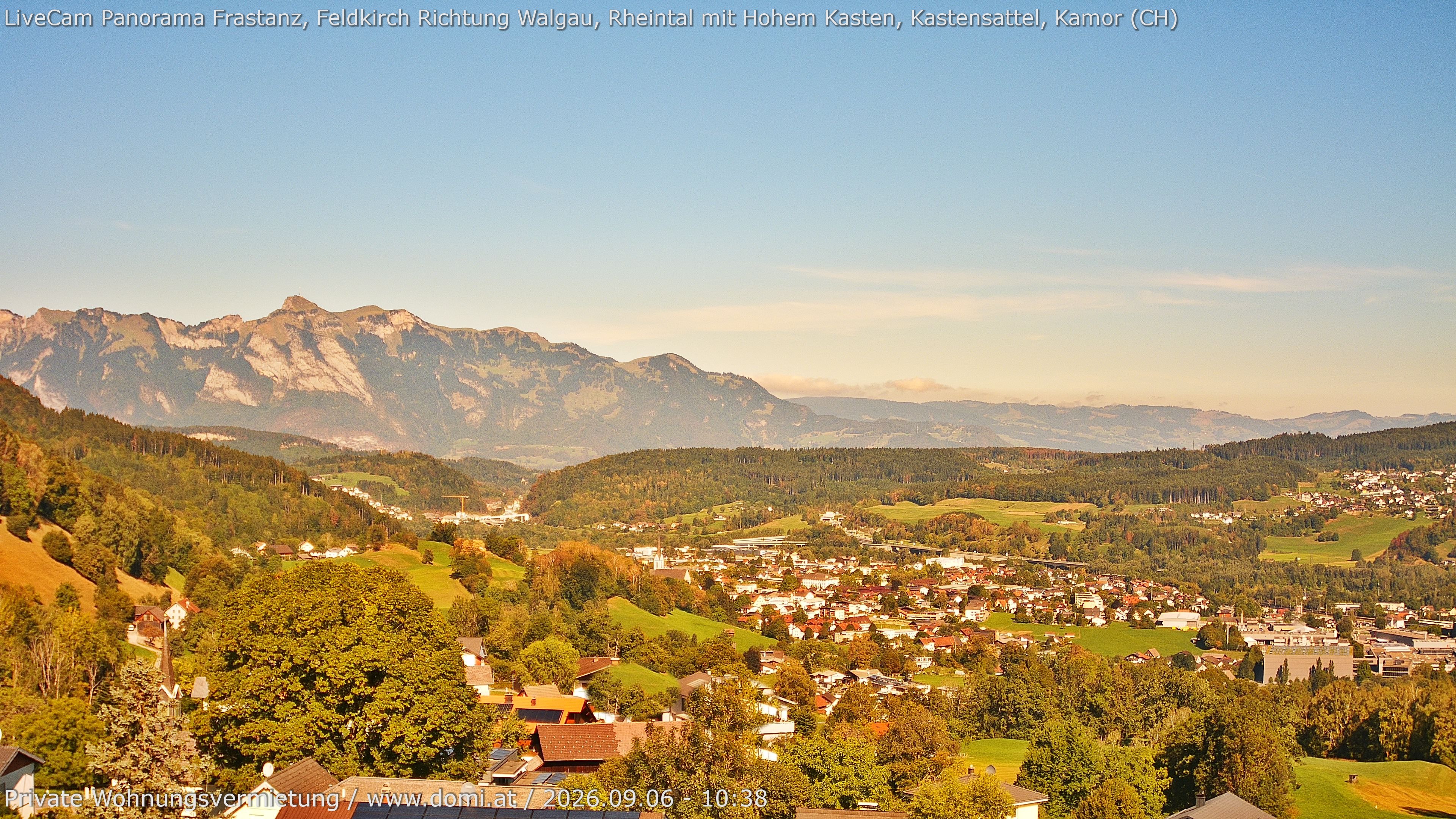 Archiv Foto Webcam Ausblick von Gampelün bei Frastanz