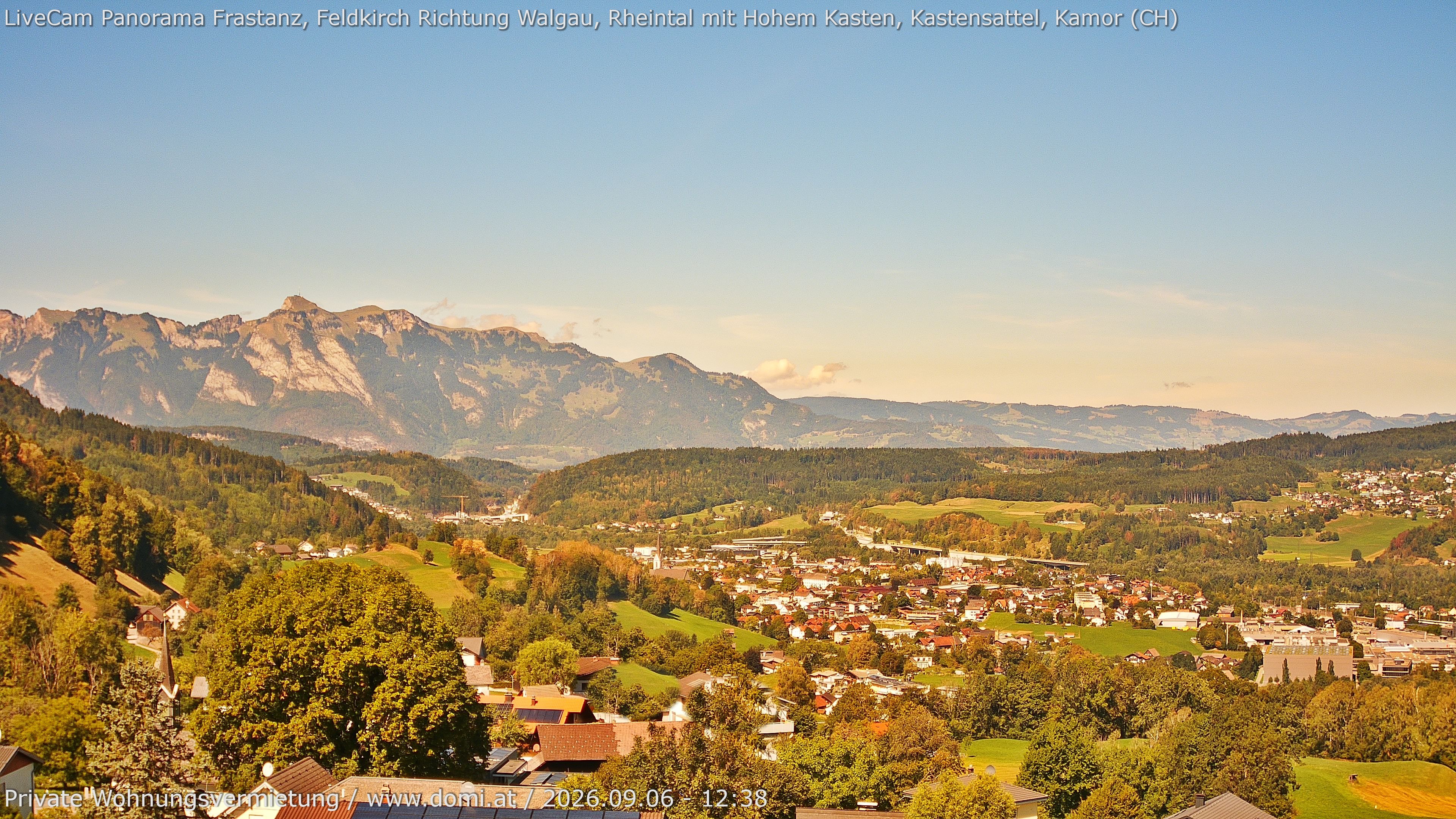 Archiv Foto Webcam Ausblick von Gampelün bei Frastanz