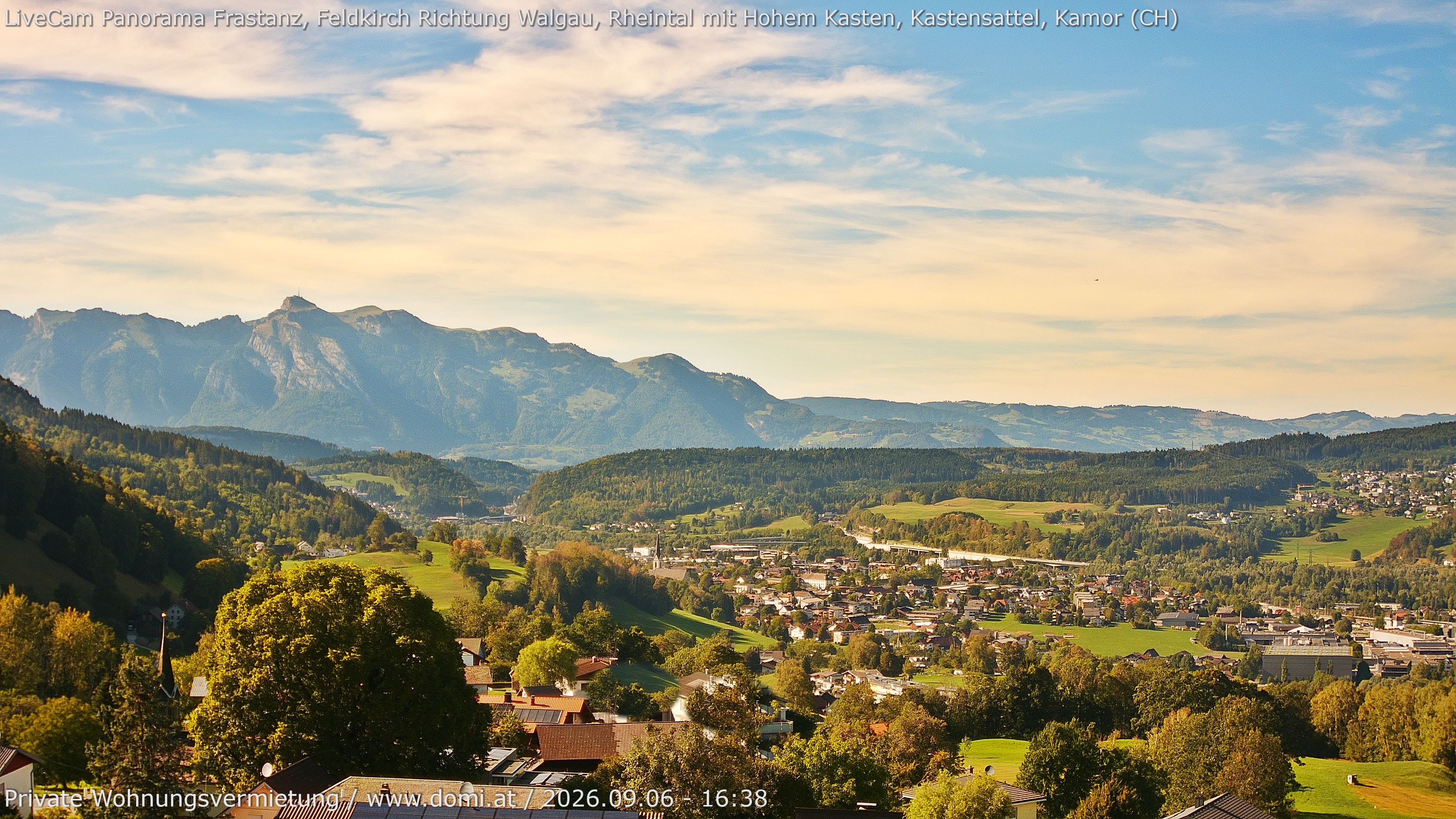 Archiv Foto Webcam Ausblick von Gampelün bei Frastanz
