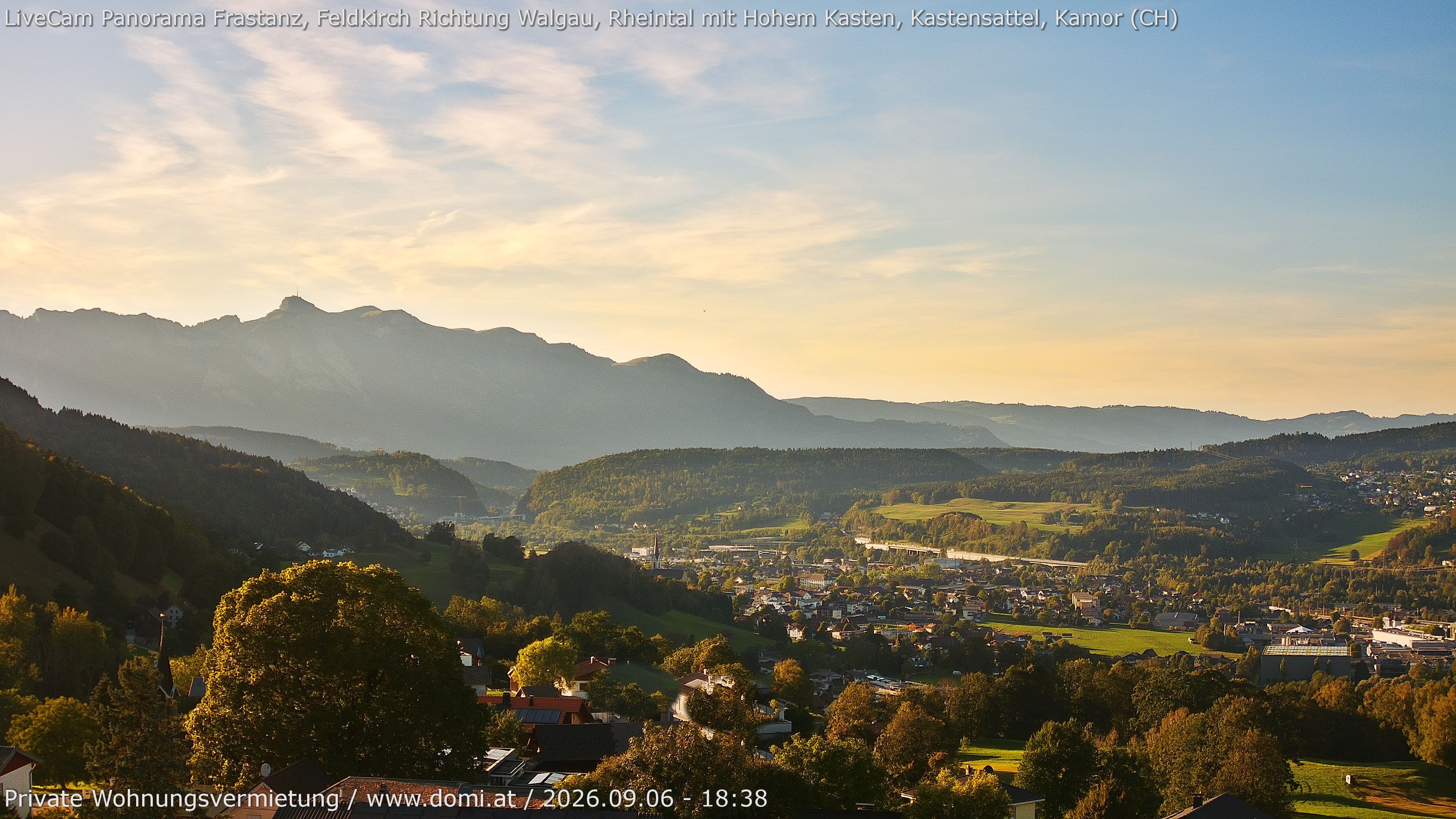 Archiv Foto Webcam Ausblick von Gampelün bei Frastanz