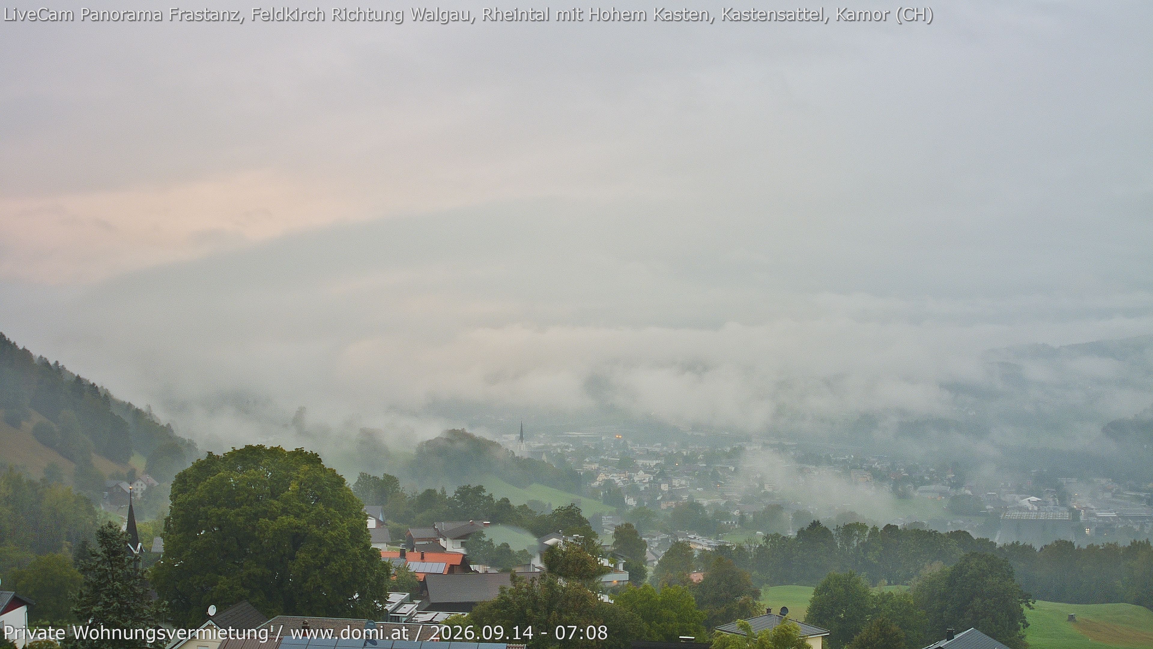 Archiv Foto Webcam Ausblick von Gampelün bei Frastanz