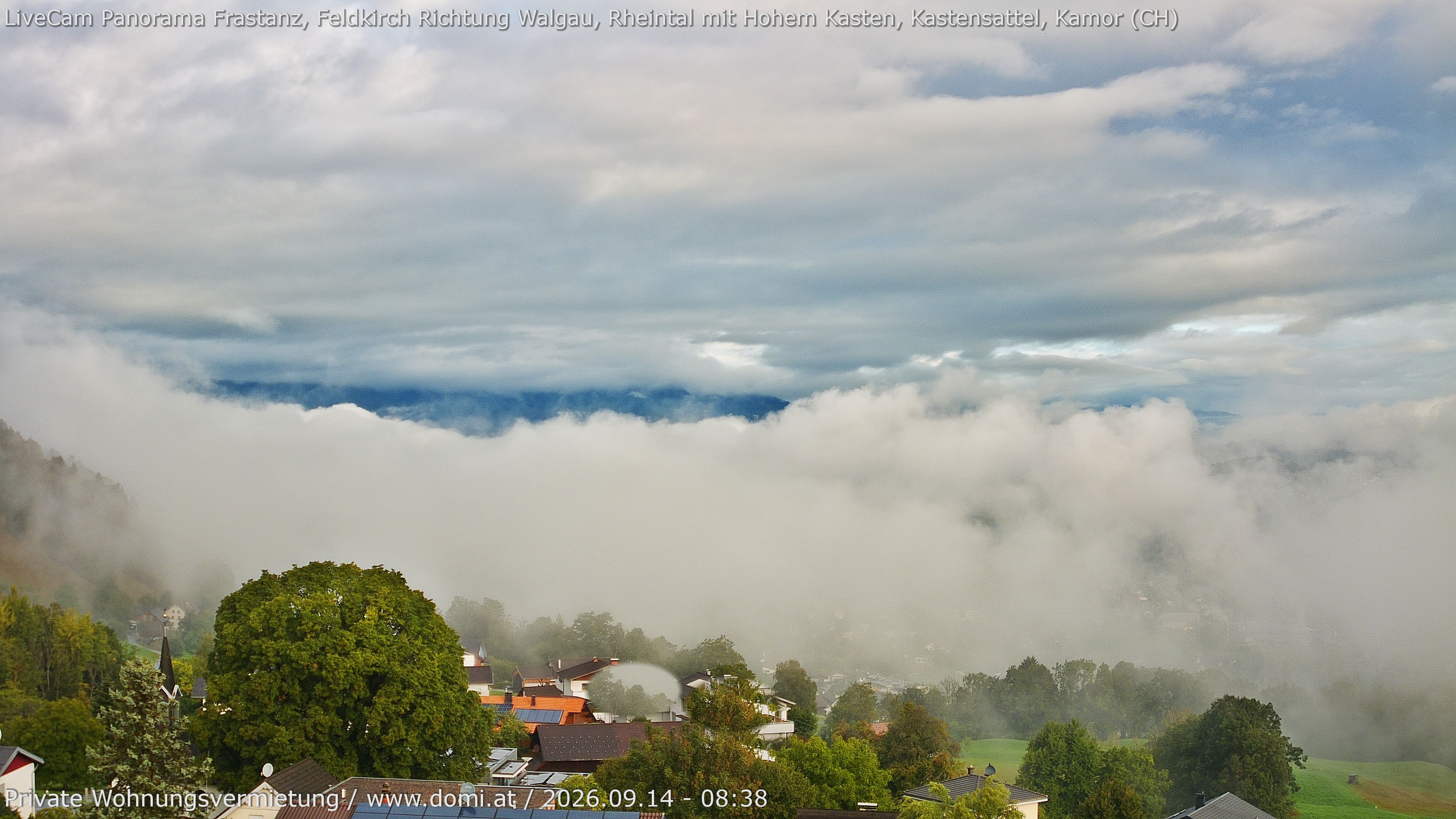 Archiv Foto Webcam Ausblick von Gampelün bei Frastanz