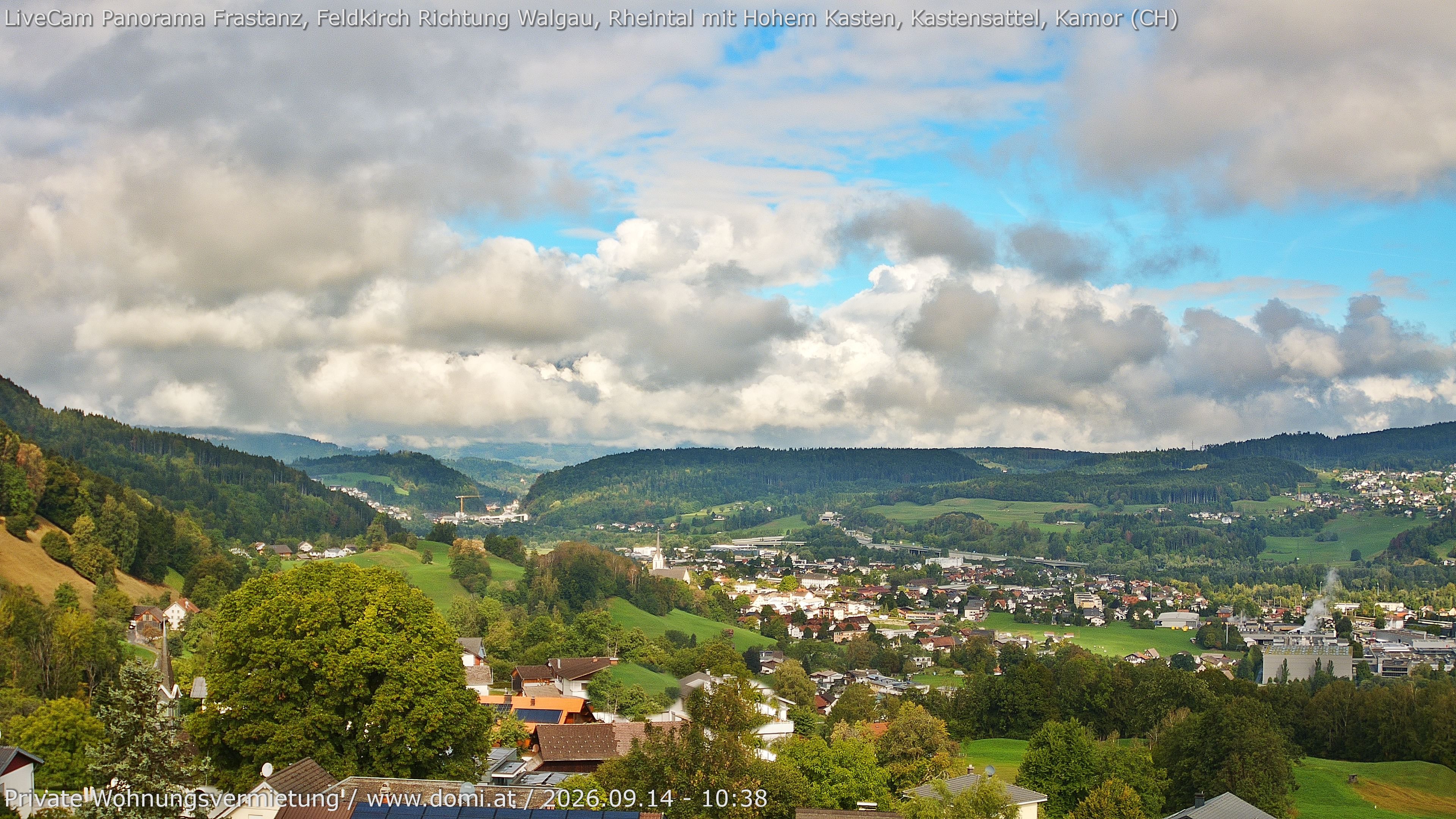 Archiv Foto Webcam Ausblick von Gampelün bei Frastanz