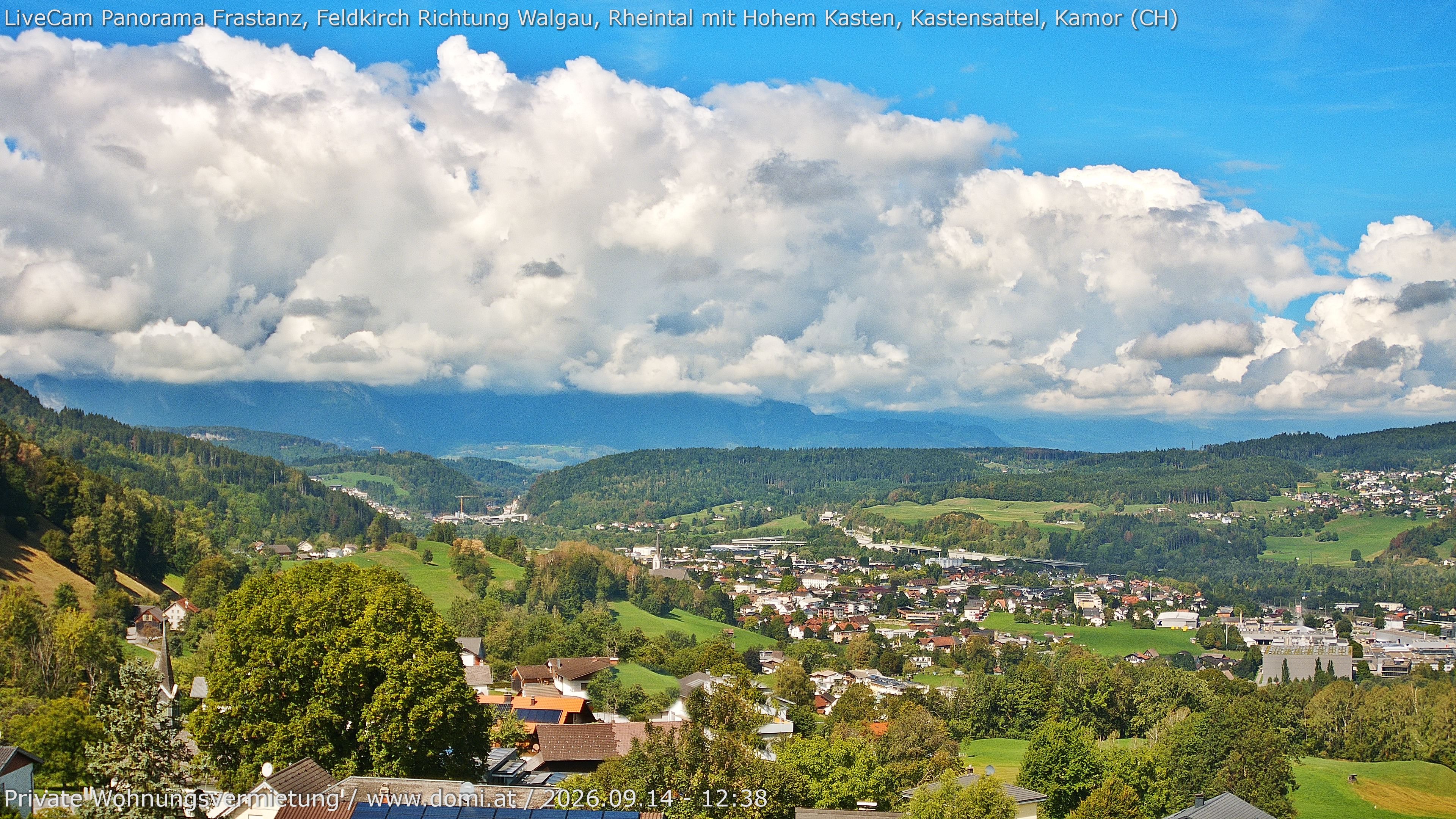 Archiv Foto Webcam Ausblick von Gampelün bei Frastanz