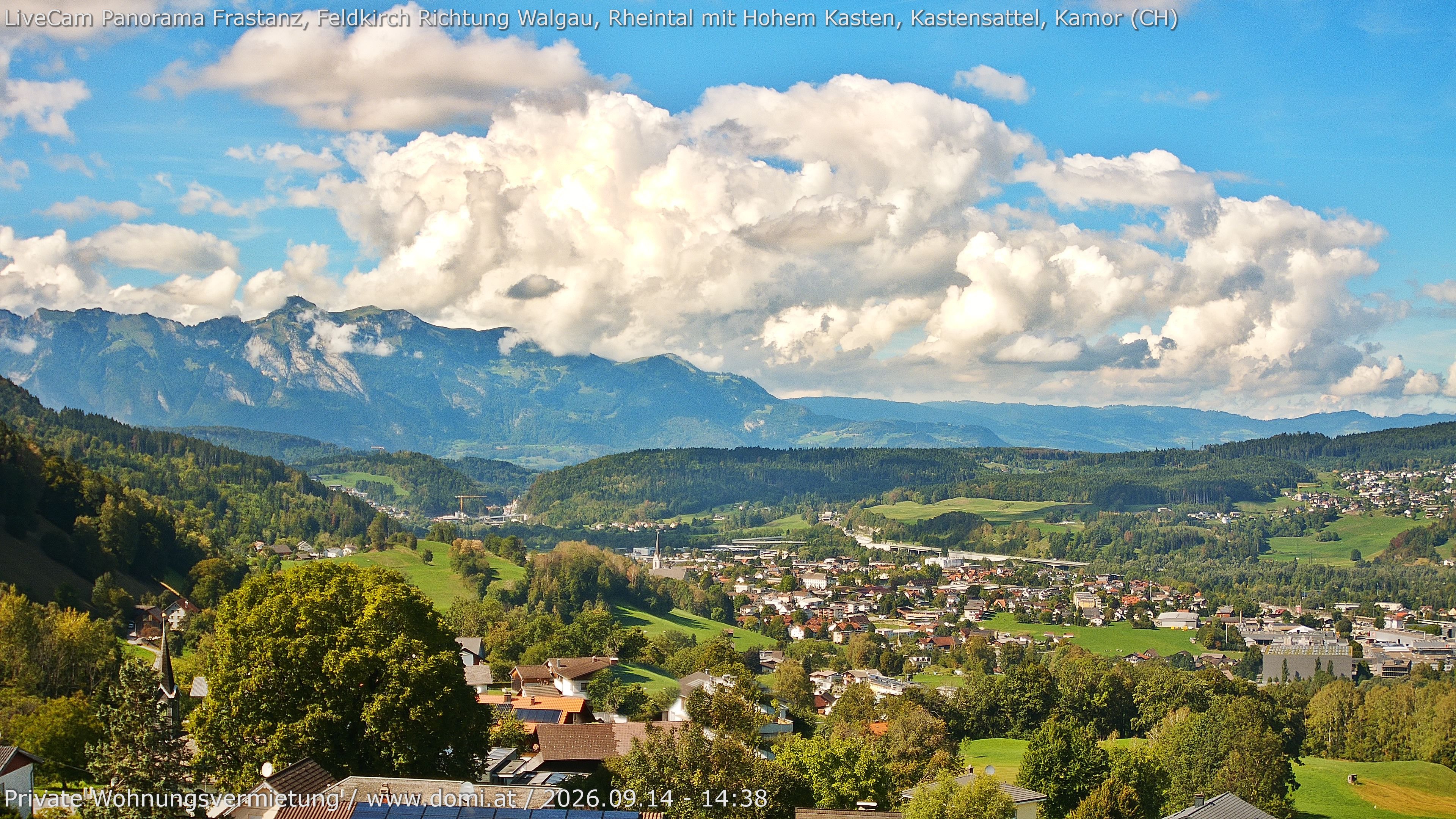 Archiv Foto Webcam Ausblick von Gampelün bei Frastanz