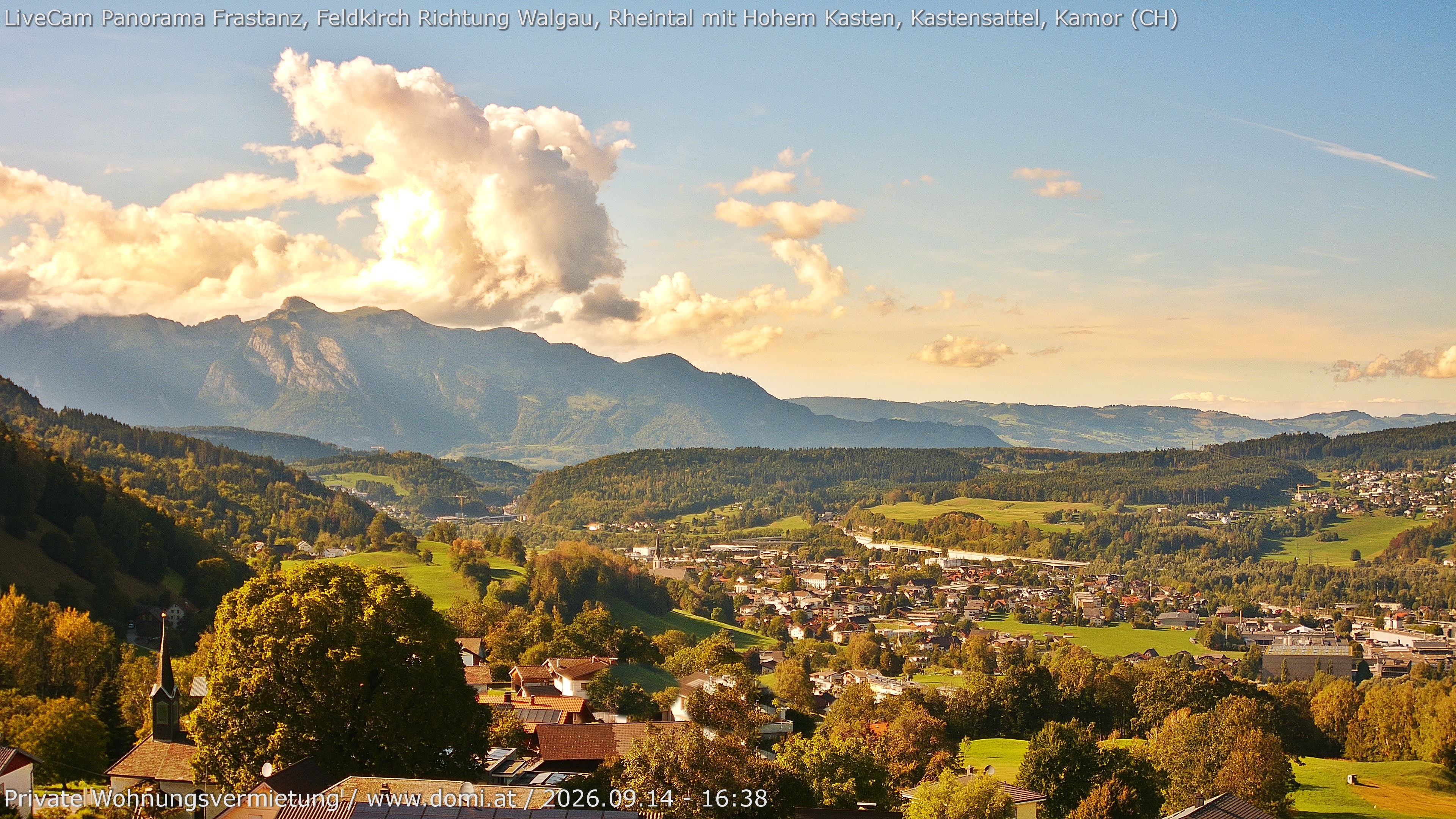 Archiv Foto Webcam Ausblick von Gampelün bei Frastanz