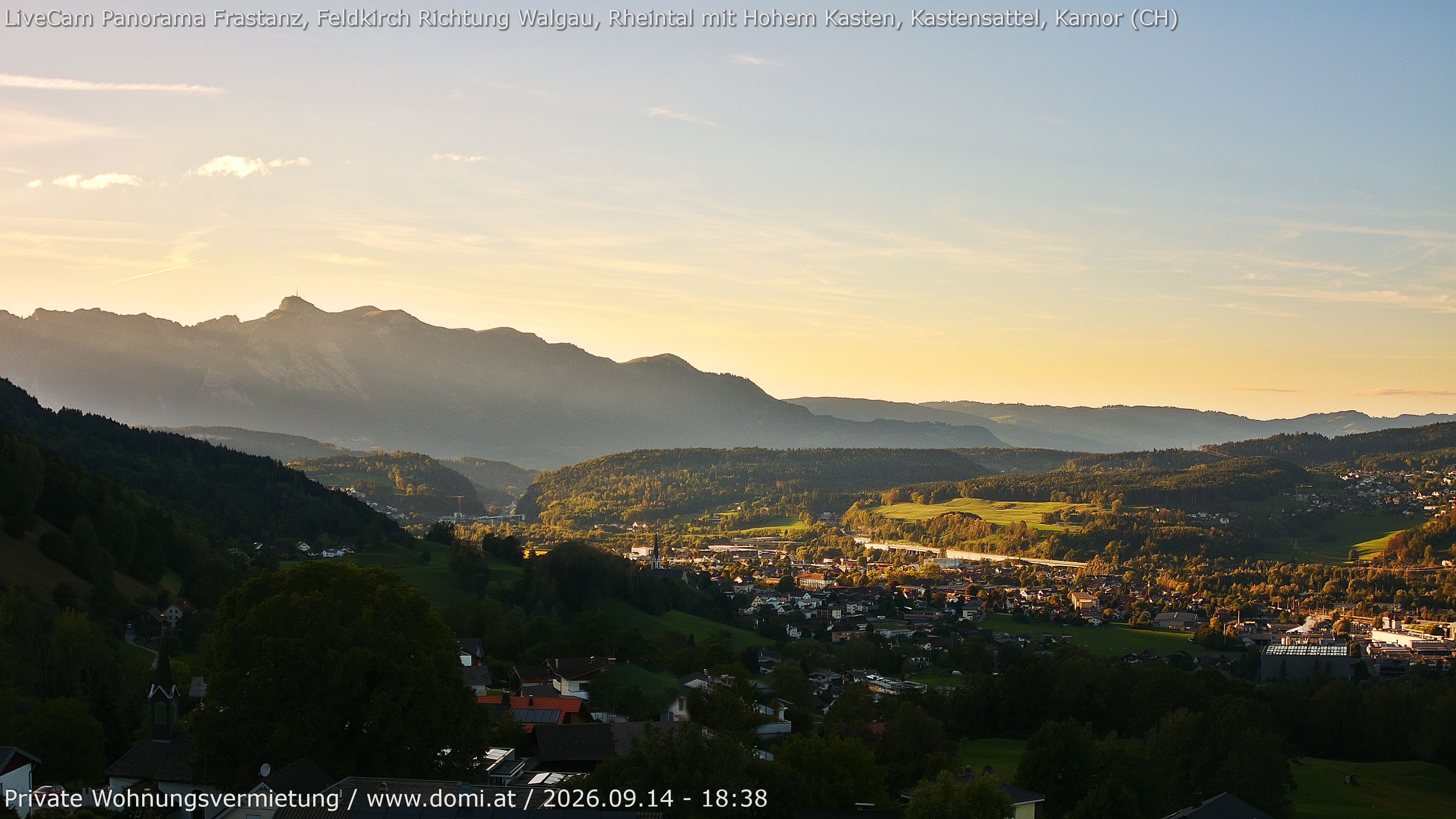 Archiv Foto Webcam Ausblick von Gampelün bei Frastanz