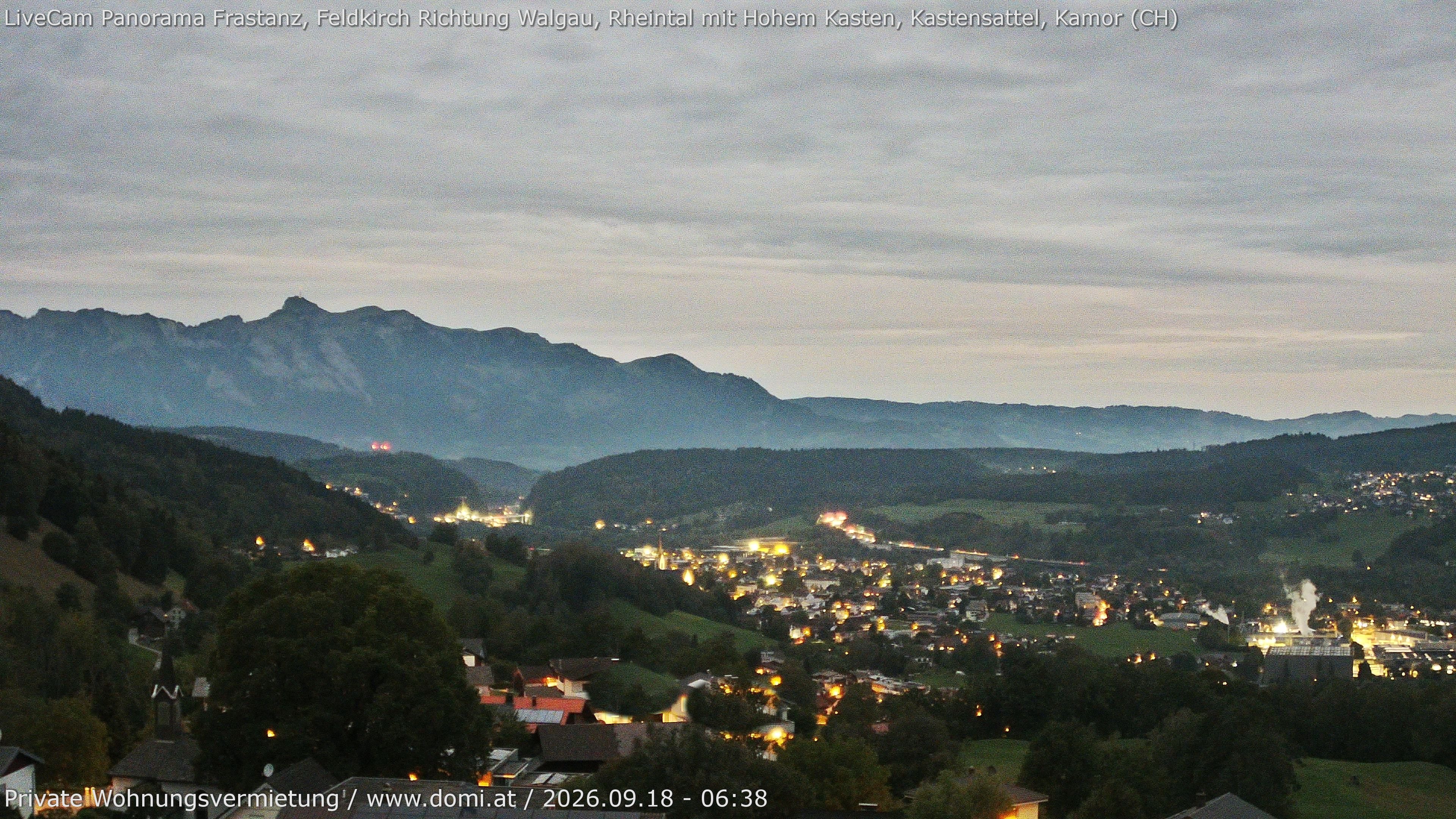 Archiv Foto Webcam Ausblick von Gampelün bei Frastanz