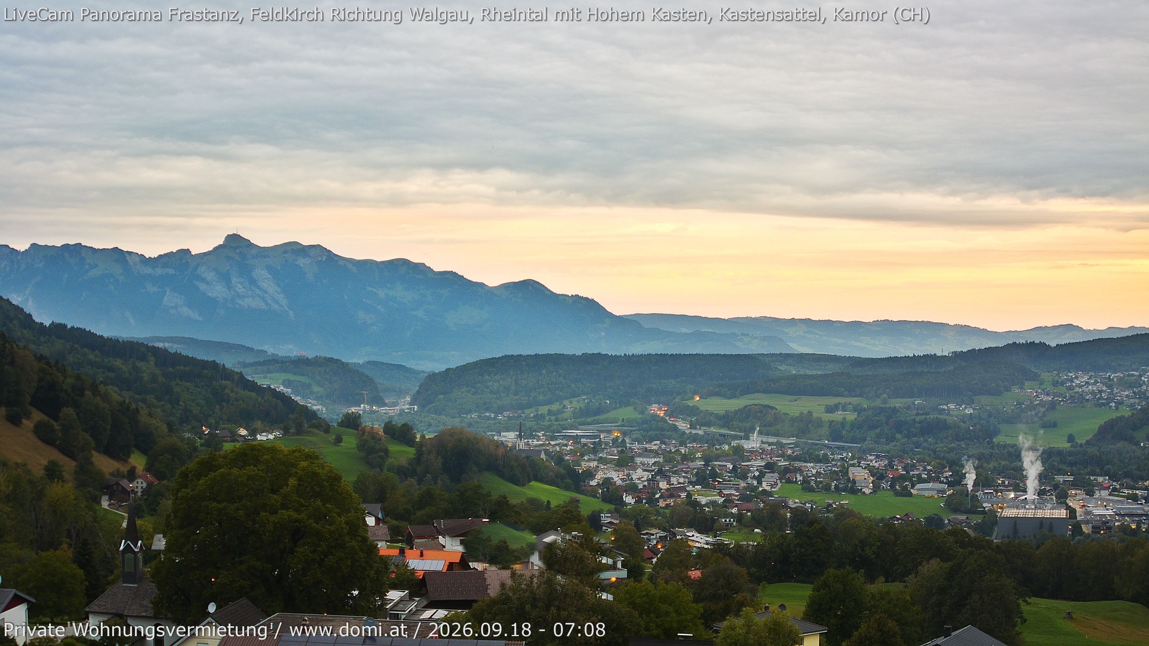 Archiv Foto Webcam Ausblick von Gampelün bei Frastanz