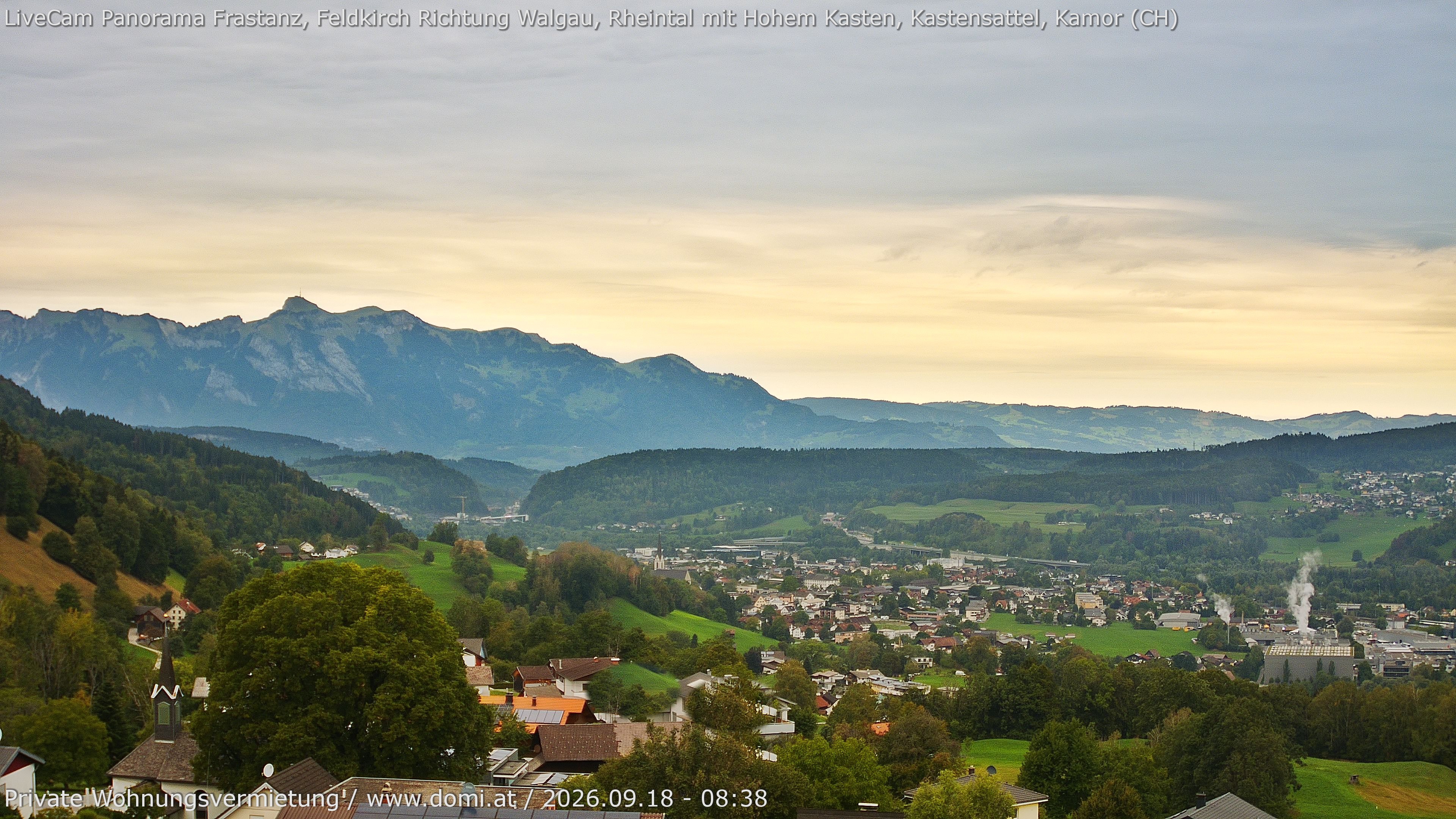 Archiv Foto Webcam Ausblick von Gampelün bei Frastanz
