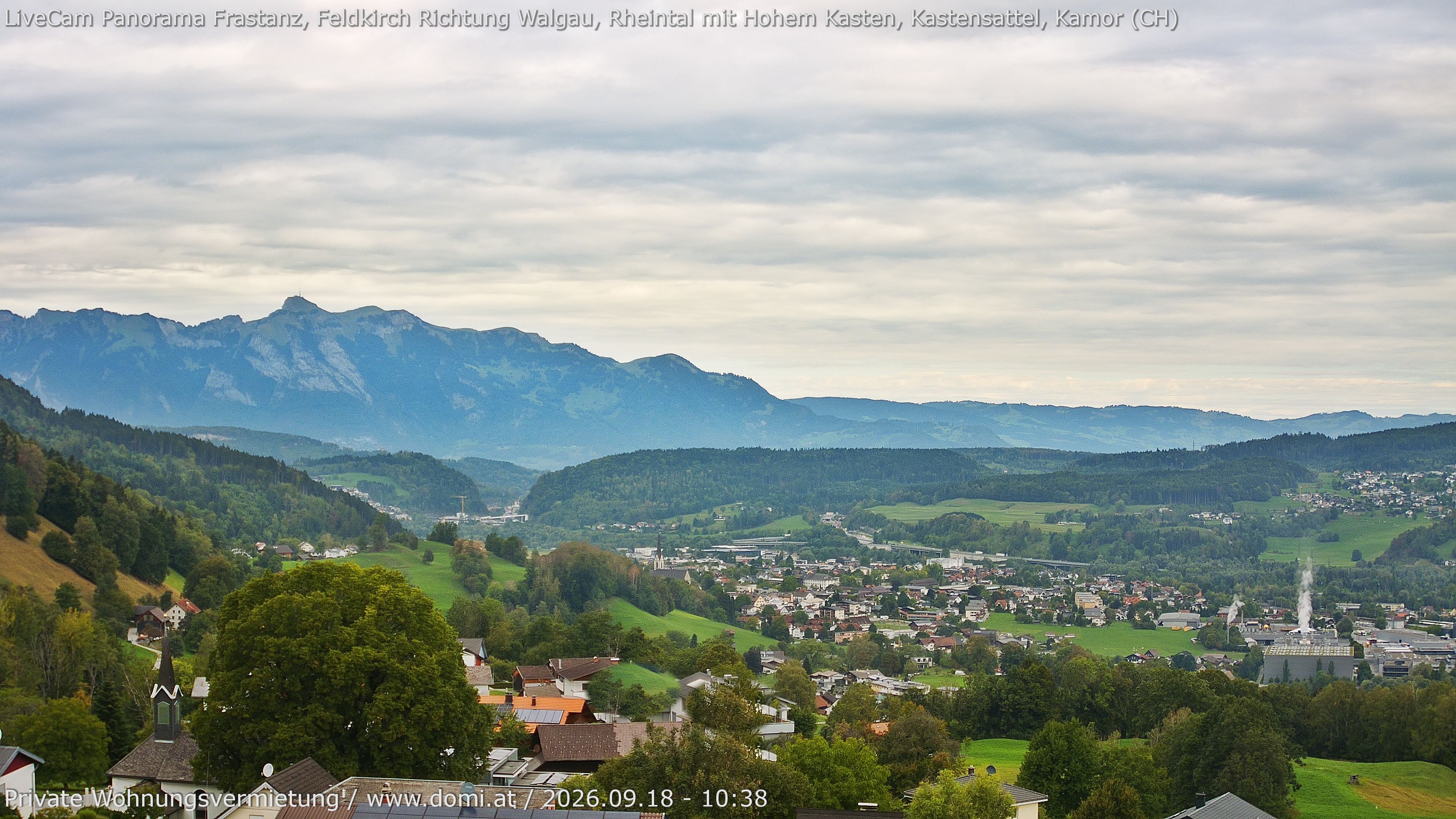 Archiv Foto Webcam Ausblick von Gampelün bei Frastanz