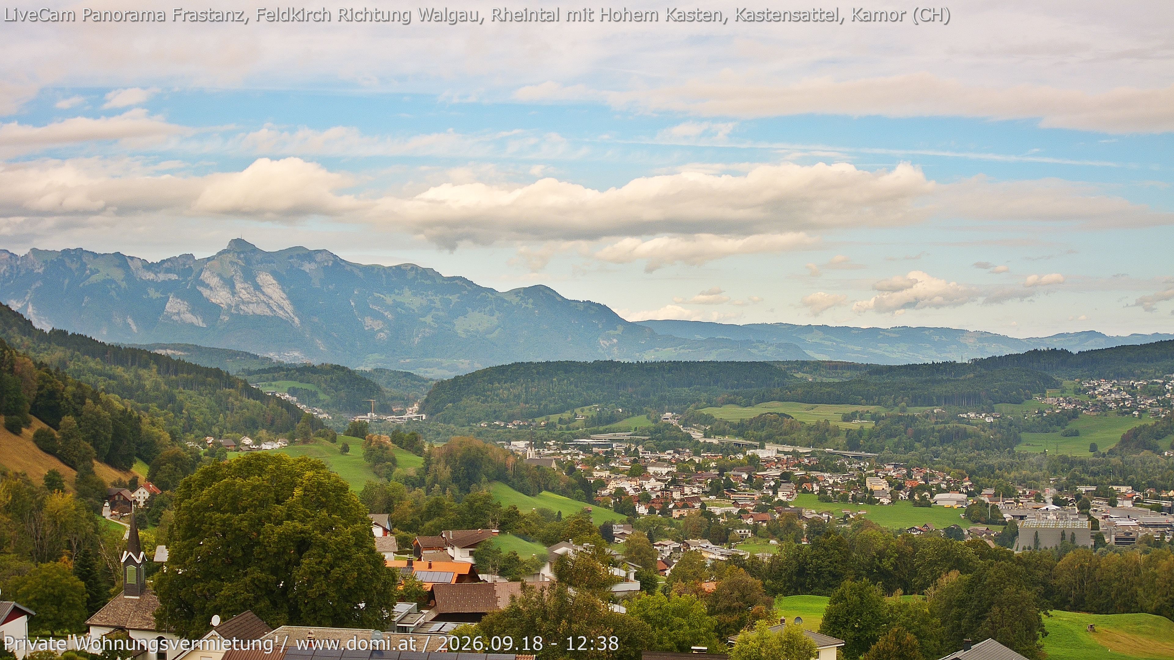 Archiv Foto Webcam Ausblick von Gampelün bei Frastanz