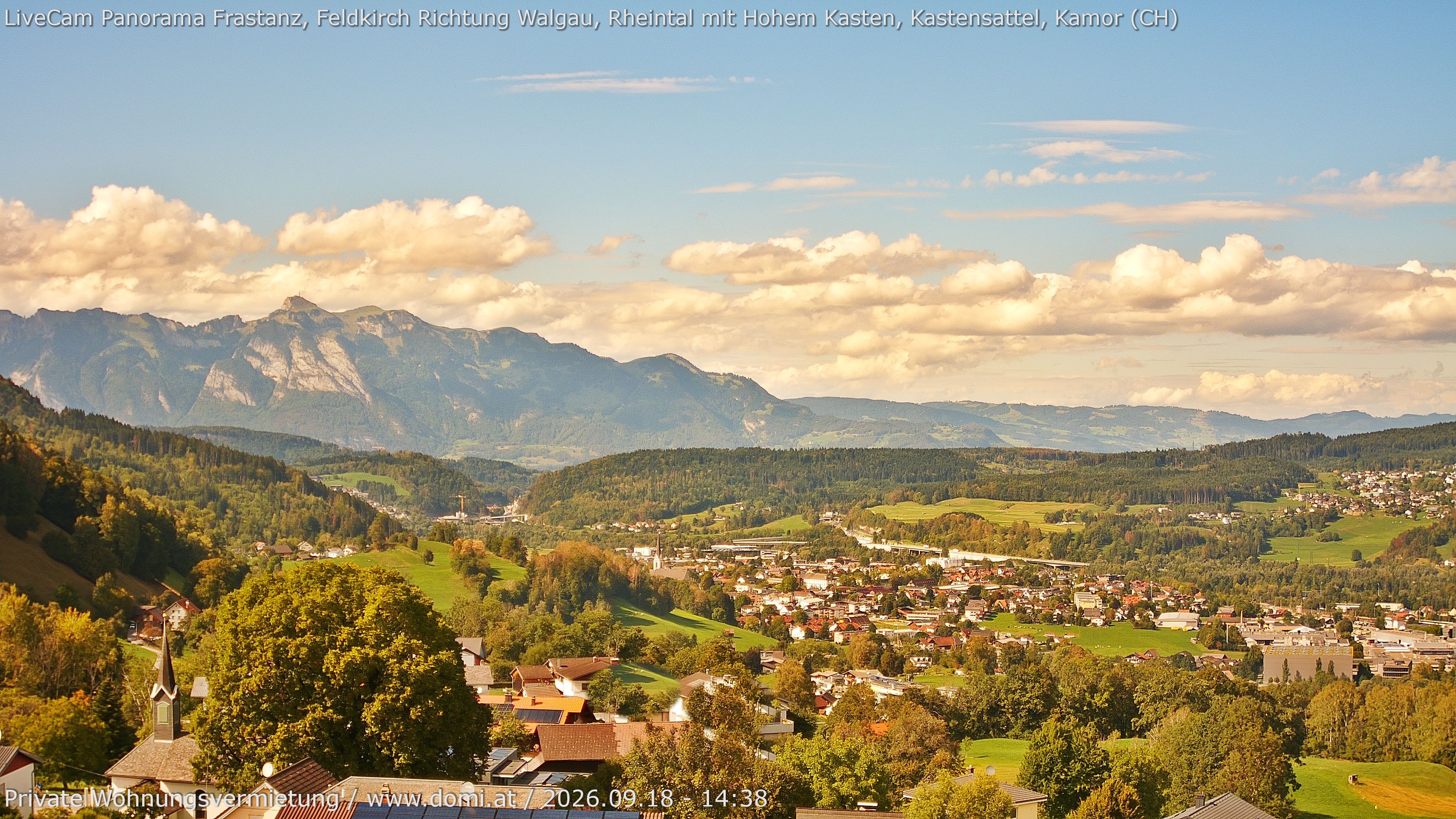 Archiv Foto Webcam Ausblick von Gampelün bei Frastanz