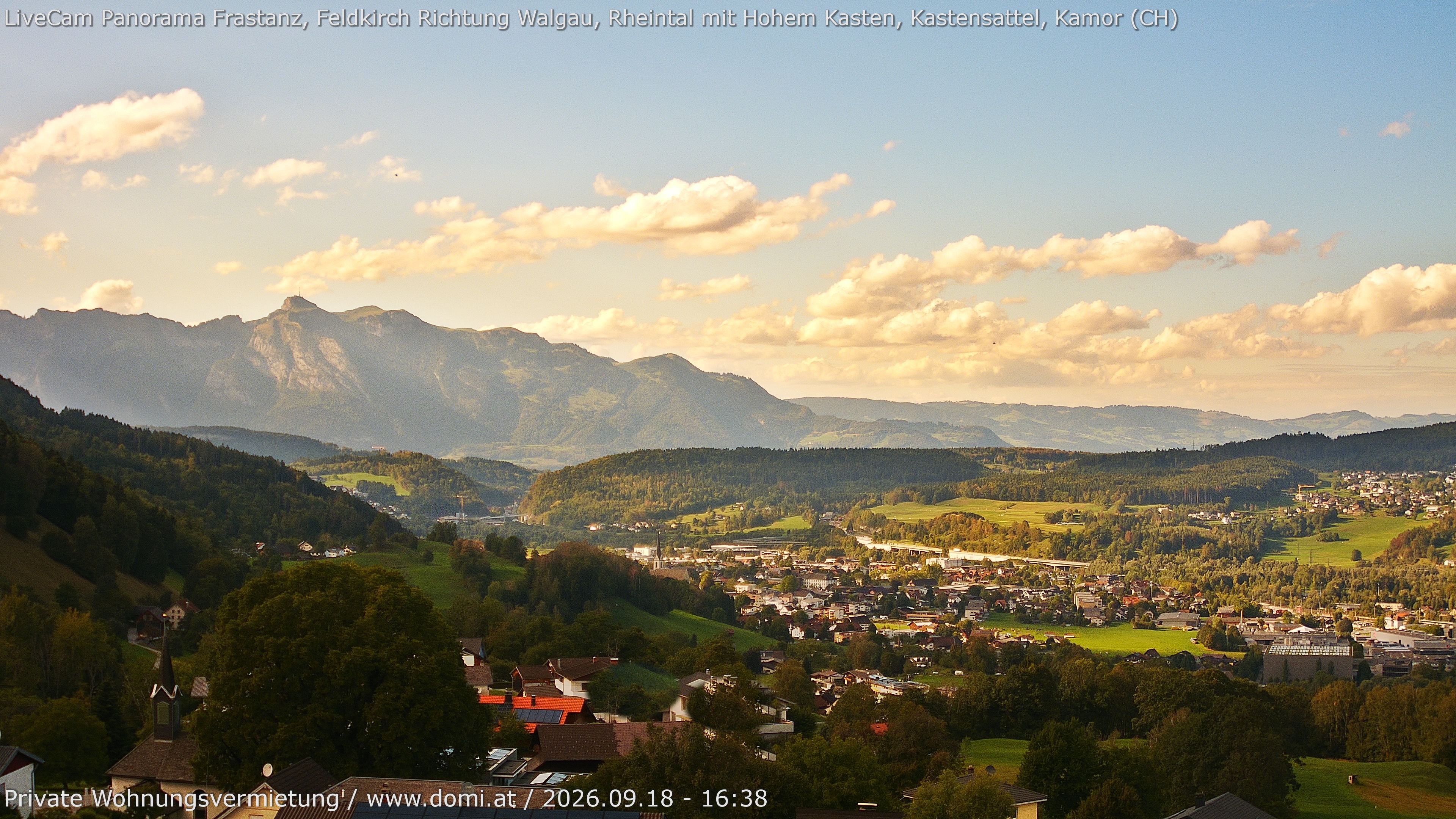 Archiv Foto Webcam Ausblick von Gampelün bei Frastanz