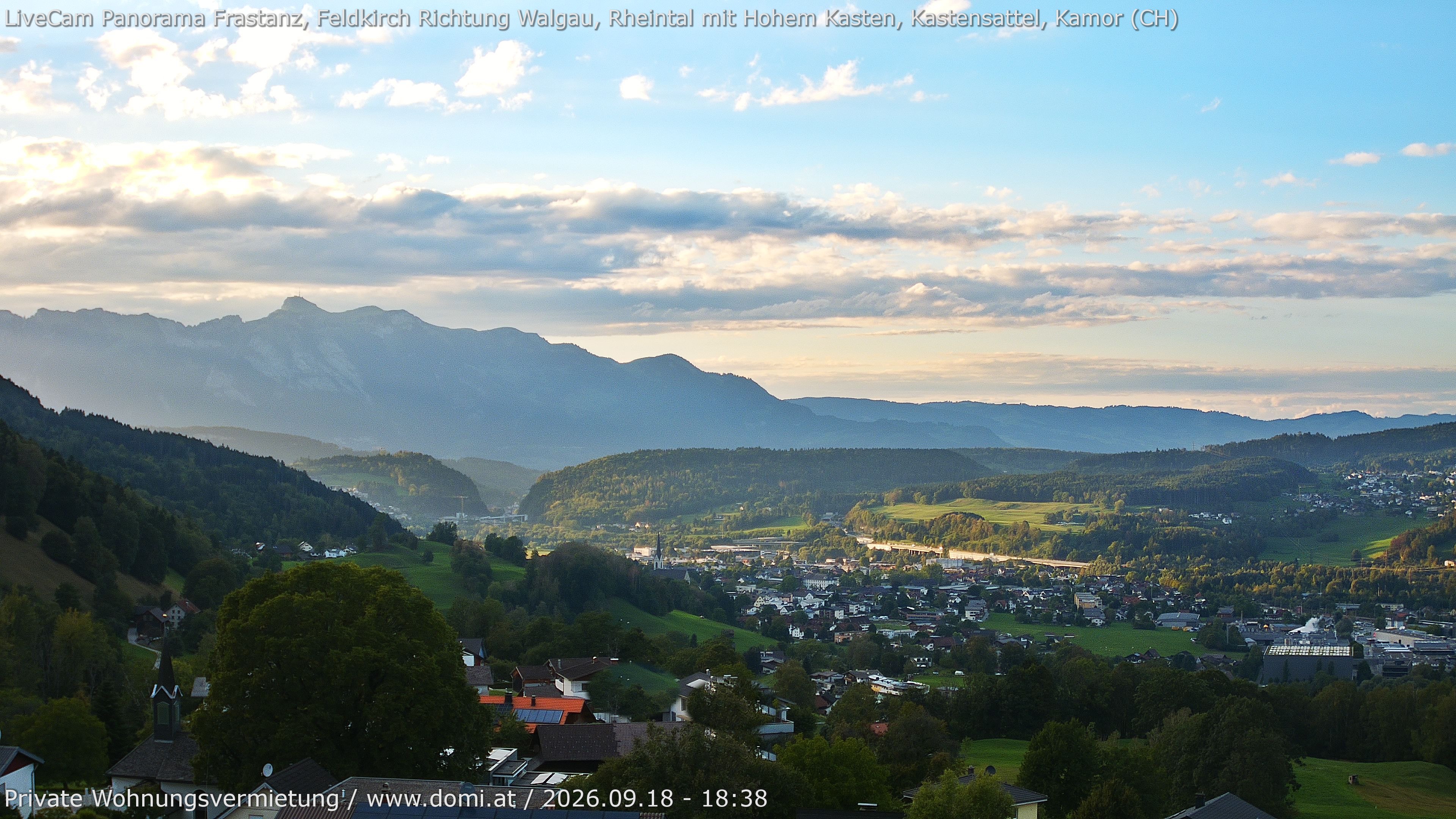 Archiv Foto Webcam Ausblick von Gampelün bei Frastanz