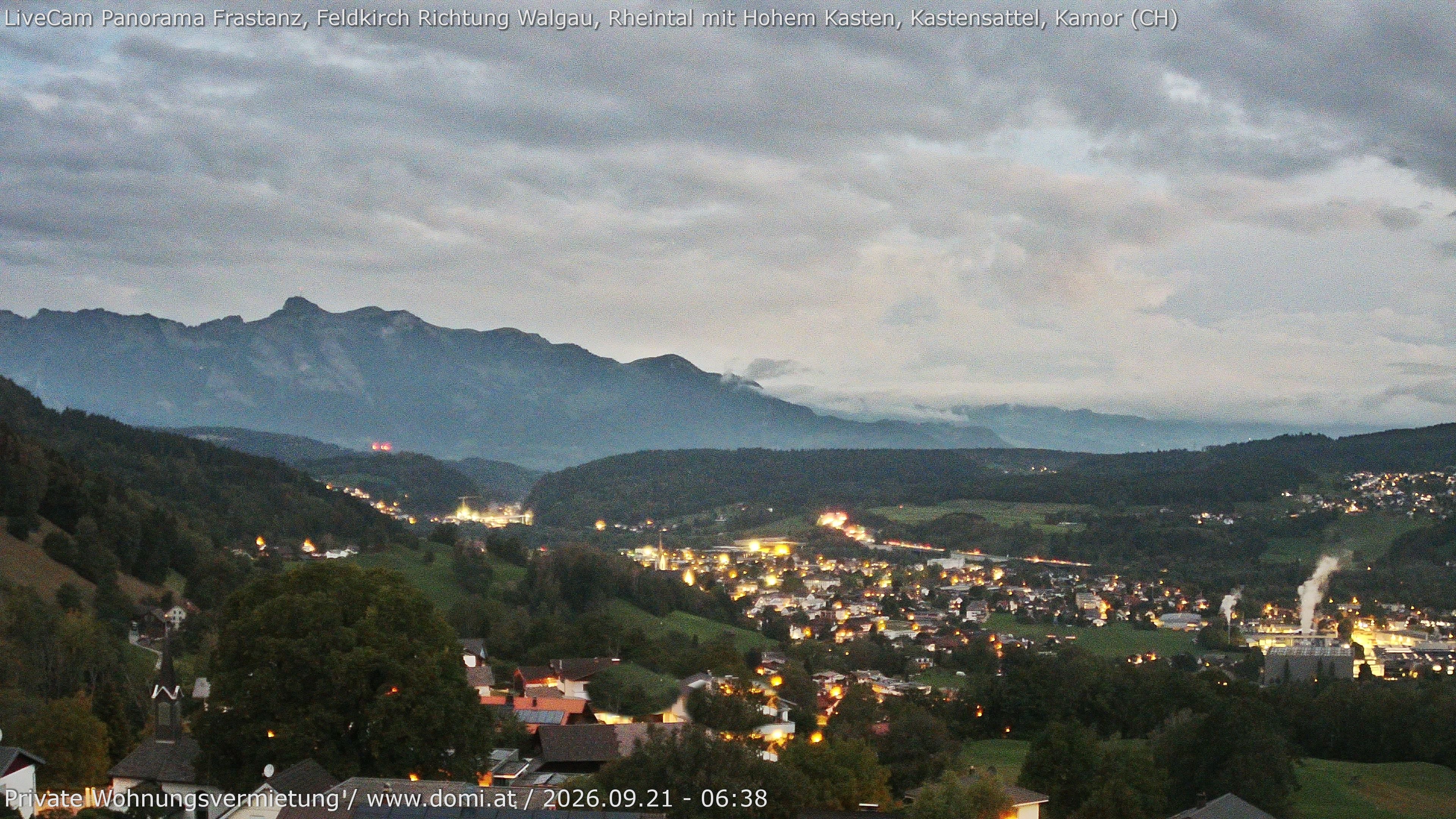 Archived image Webcam View from Gampelün in Frastanz