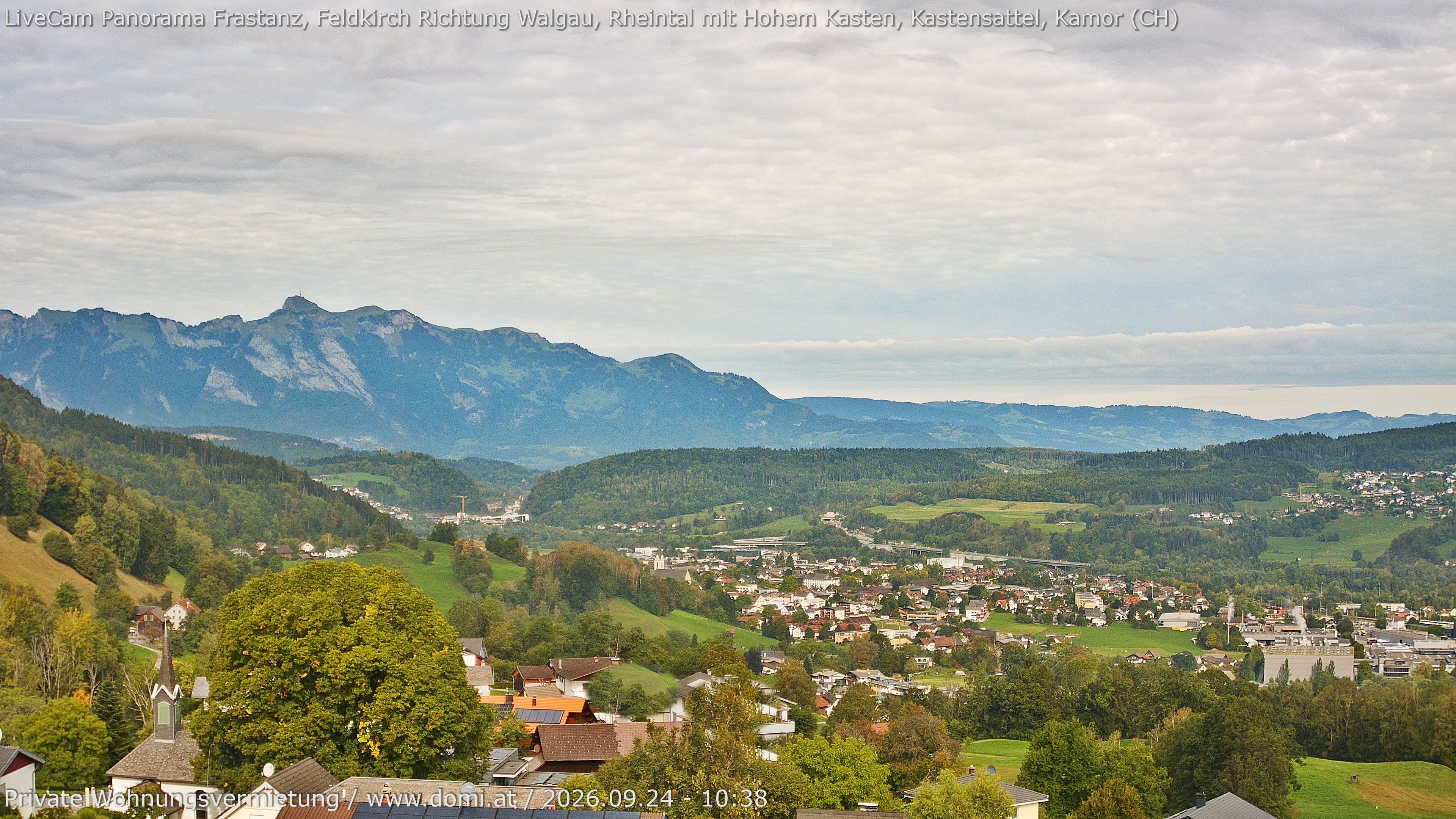Archiv Foto Webcam Ausblick von Gampelün bei Frastanz